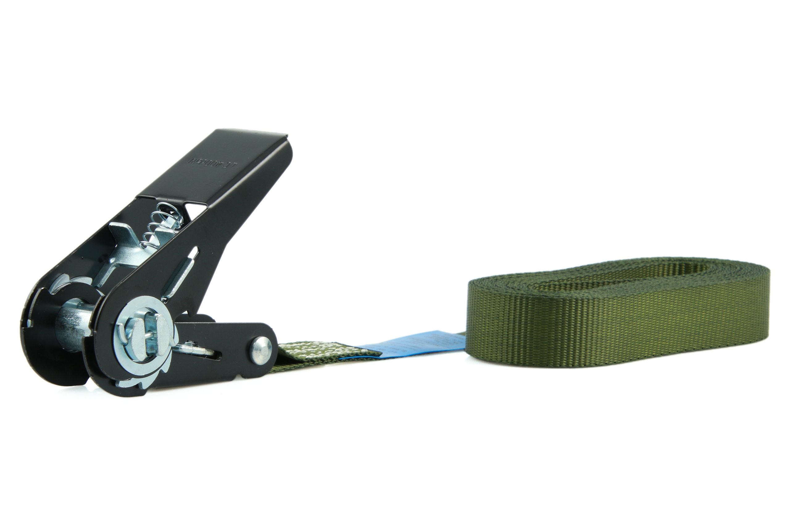 4er-Set, 6 m Zurrgurte, 25mm, LC 900 daN, einteilig, Olivgrün