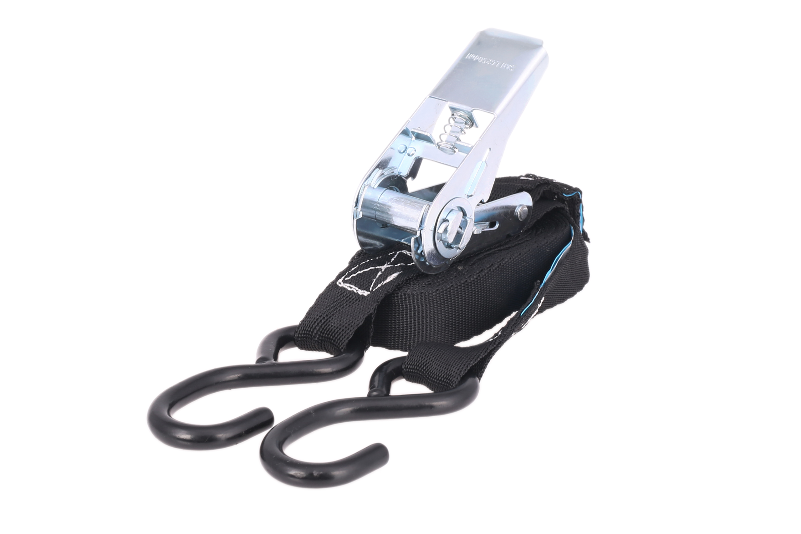 Zurrgurt, 4m, 25mm, LC 250 daN, zweiteilig, STF 90, Hobbyratsche, mit S-Haken