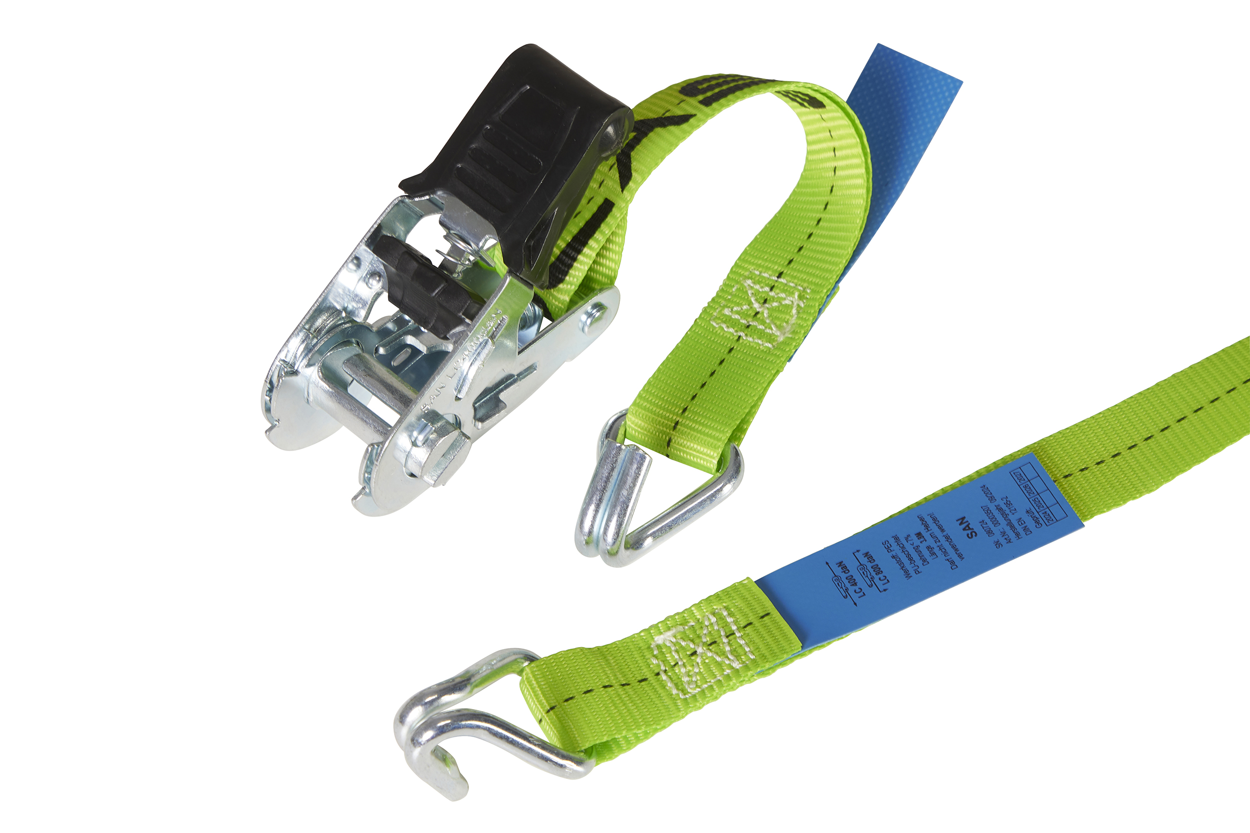 2er-Set, ERGOLASH - Zurrgurte, 4m, 25mm, LC 400daN, STF 100daN, zweiteilig