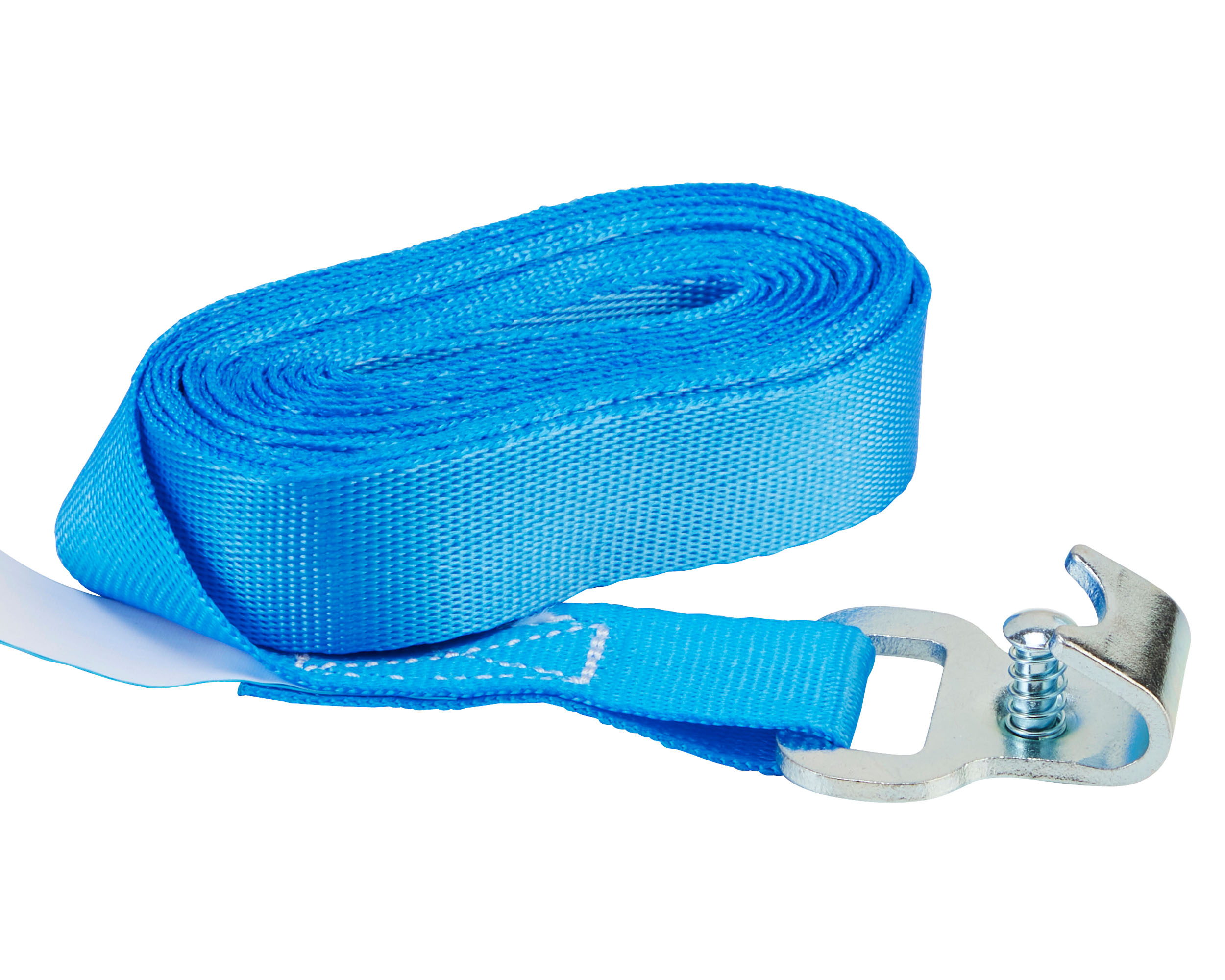 Zurrgurt, 6m, 25mm, LC 400 daN, zweiteilig, STF 120, mit Flachhaken für Stäbchenzurrschiene