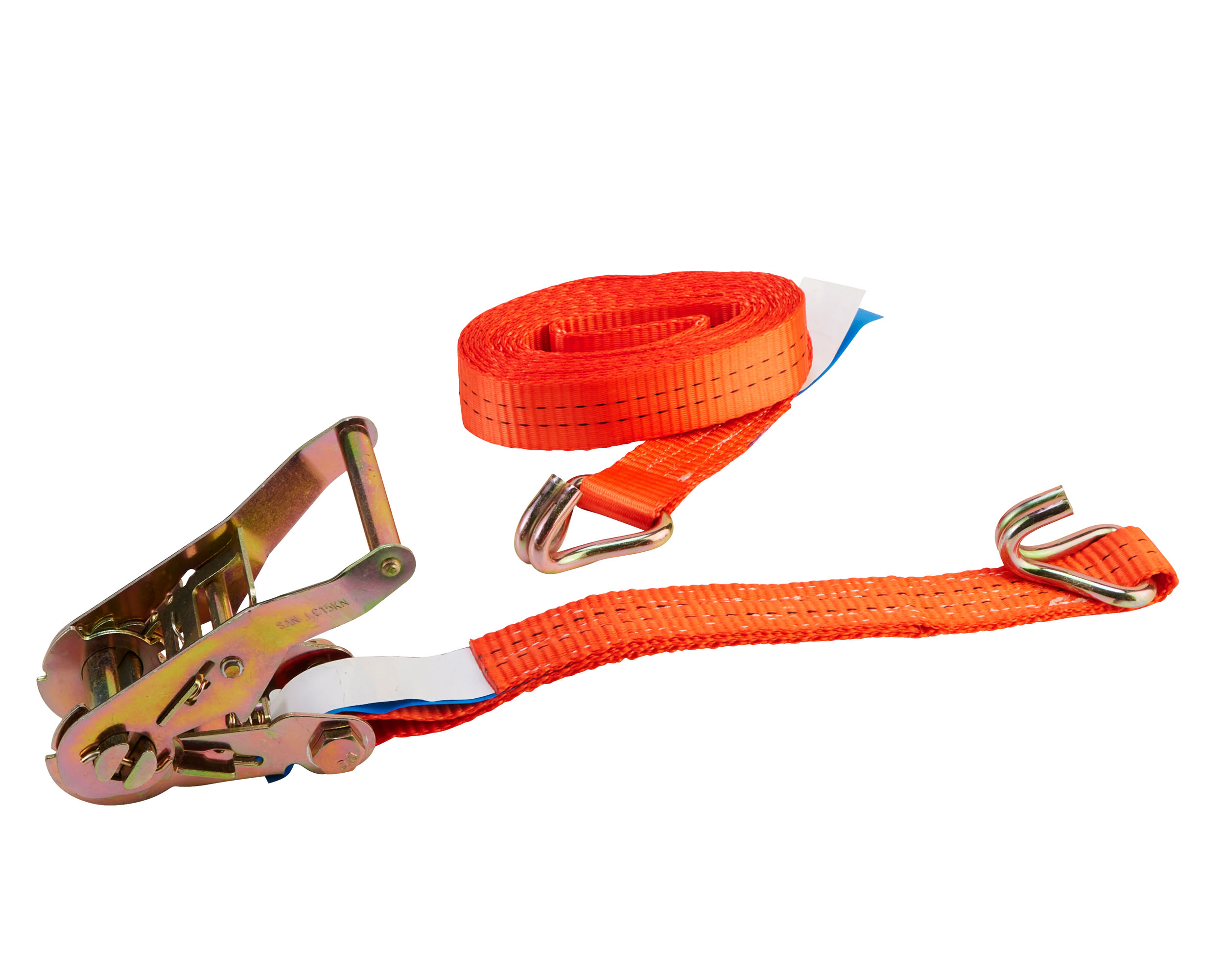 Lashing strap, 4m, 35mm, LC 1000 daN, two-piece, STF 240 daN, standard ratchet