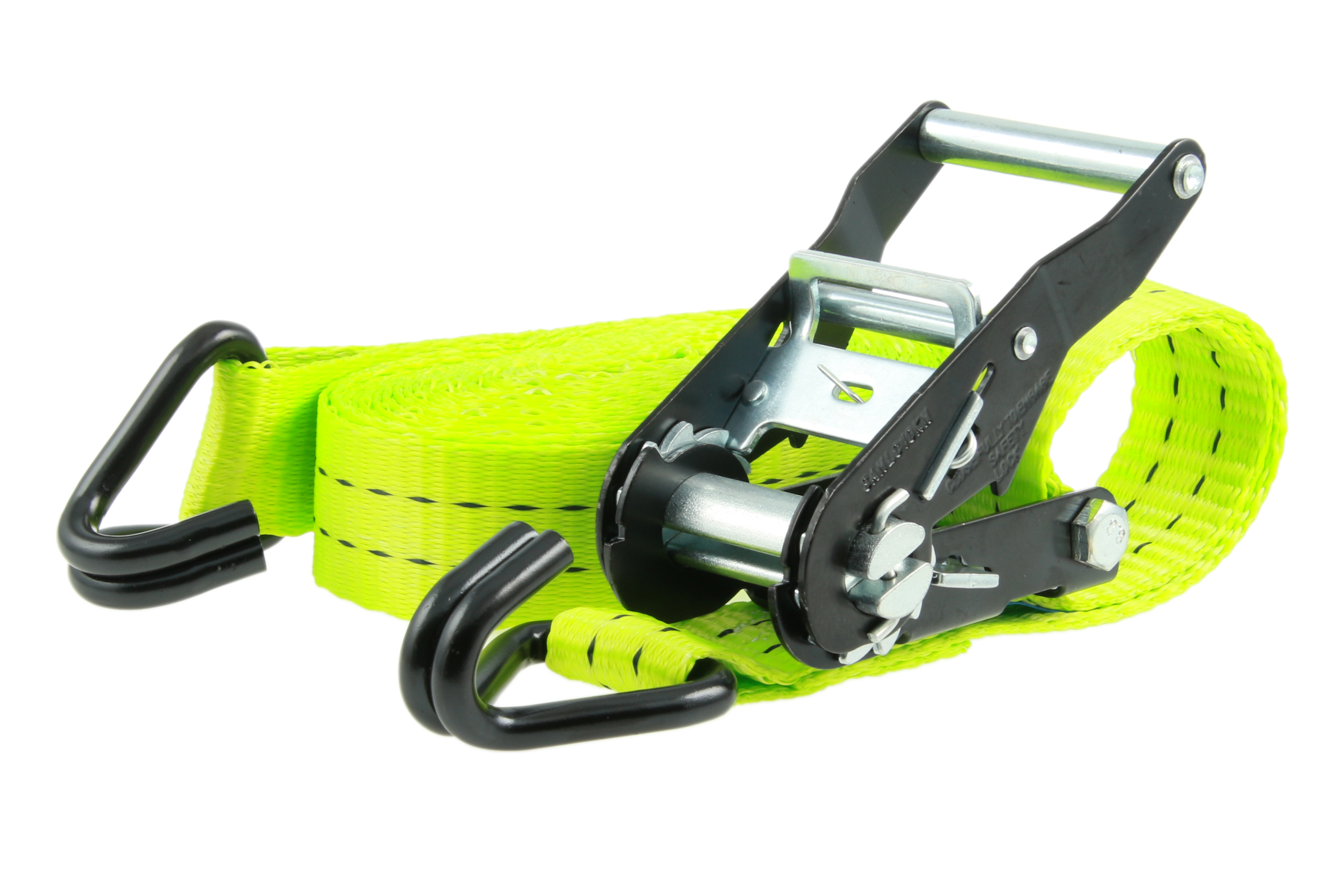 2er-Set, 6 m Zurrgurte, 35 mm, LC 1000 daN, STF 220 daN, zweiteilig, Neon-Grün