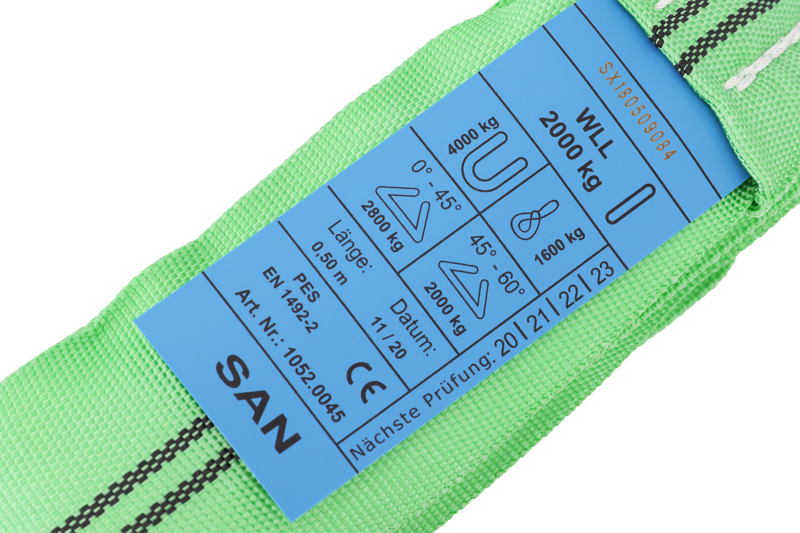 Polyester-Rundschlinge, 0,5m/1m, WLL 2to, einlagig