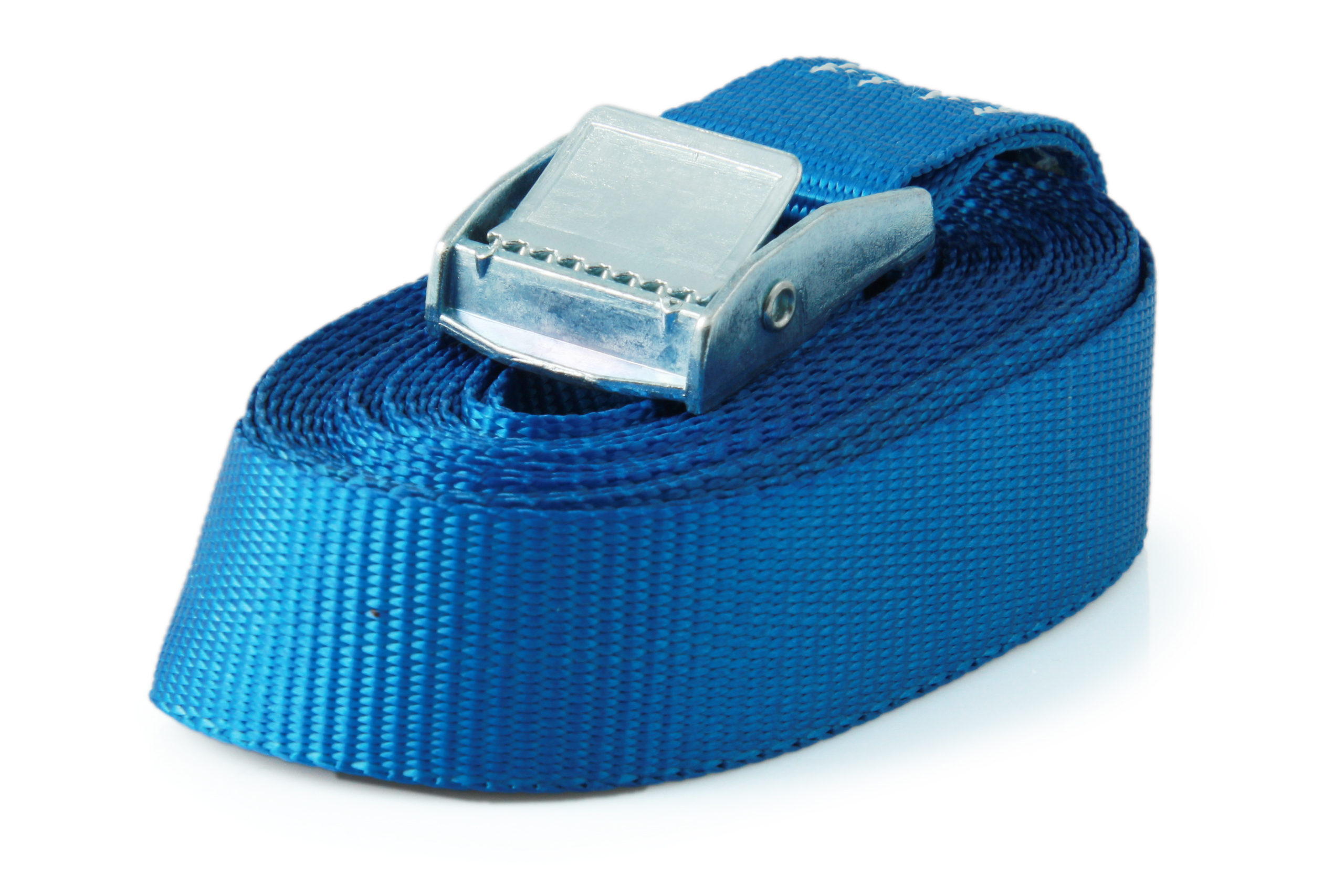 6er-Set, Klemmschloss-Zurrgurte, 3 m, 25 mm, LC 250 daN, blau
