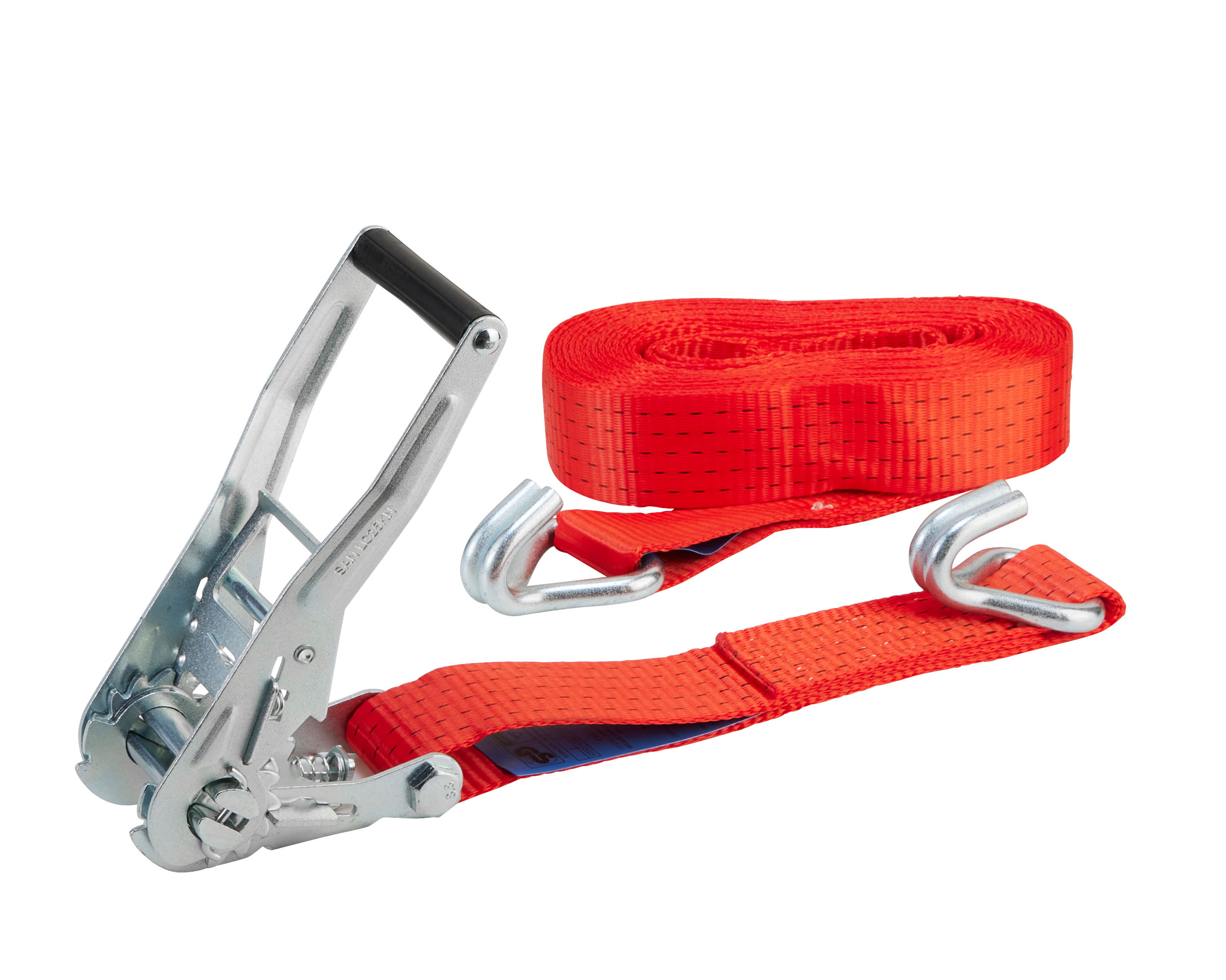 Zurrgurt, 8m, 50mm, LC 2500daN, STF 350daN, zweiteilig, Kurzhebelratsche