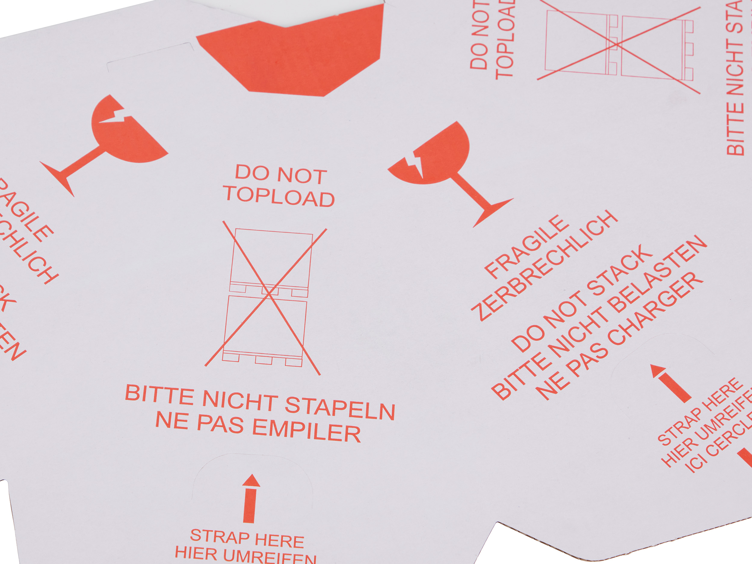 Palettenhütchen / Stapelschutzpyramide "Nicht Stapeln!"