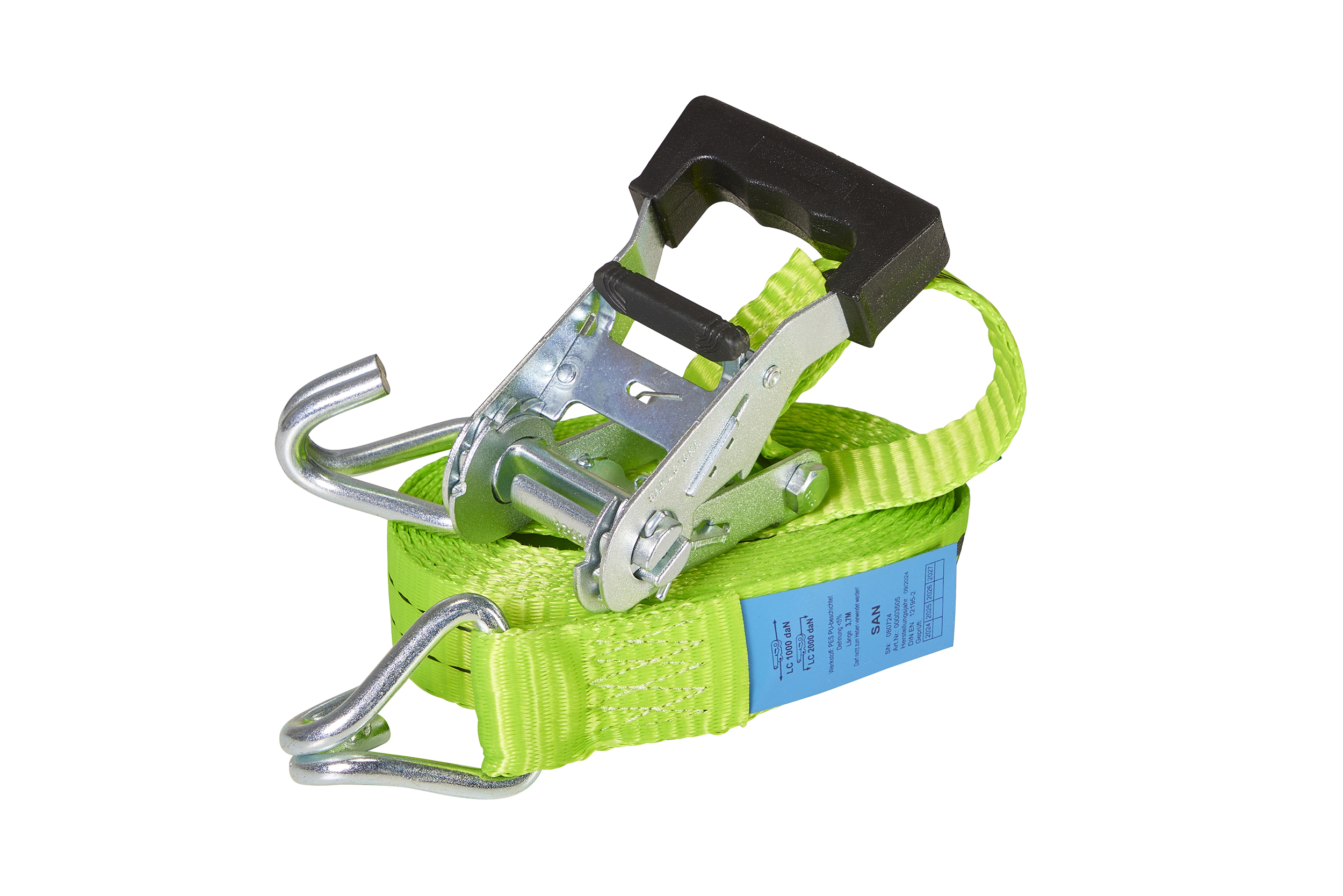 2er-Set, ERGOLASH - Zurrgurte, 4m, 35mm, LC 1000daN, STF 200daN, zweiteilig