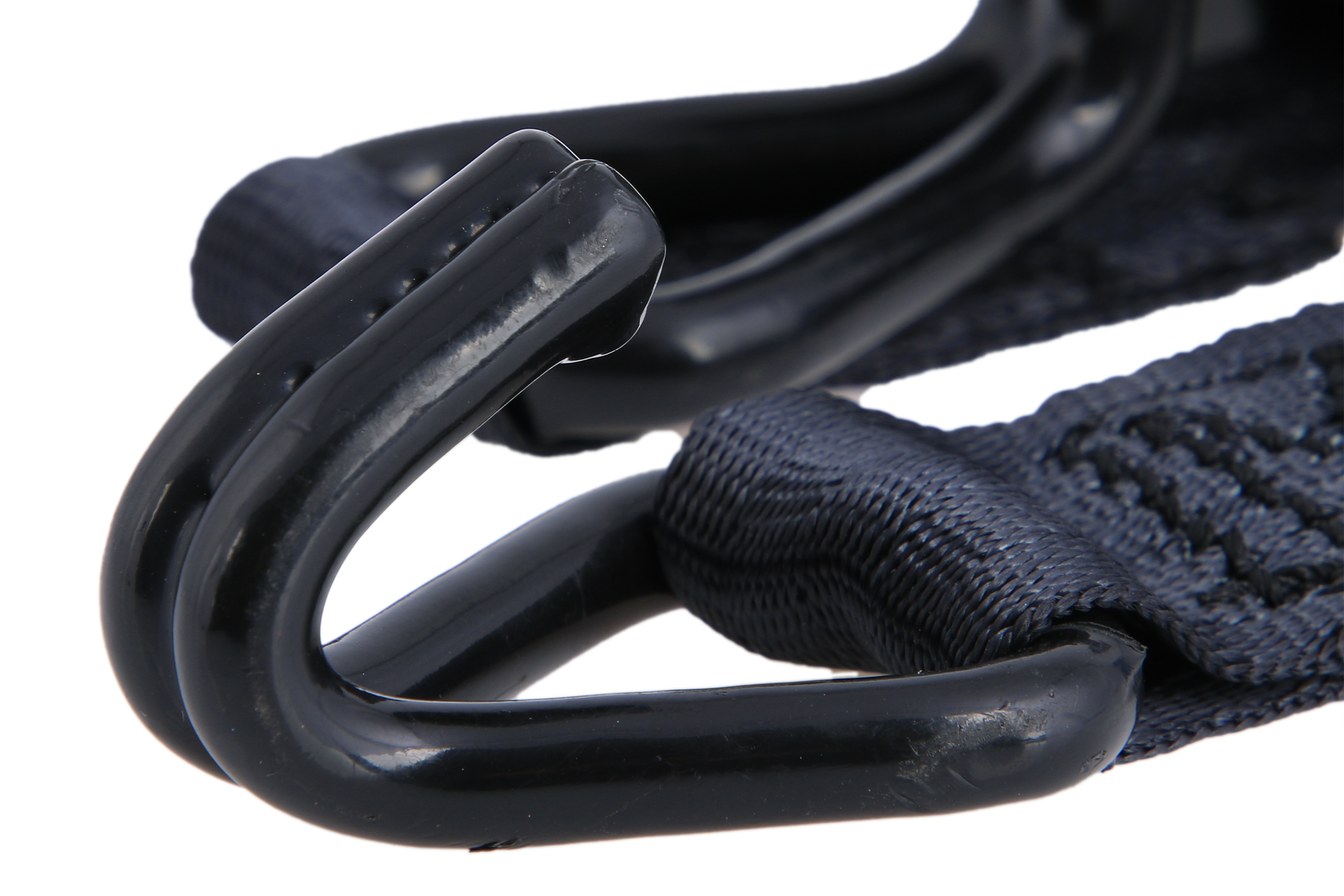 Set of 2 - 3.65 m automatic lashing strap, 25 mm, LC 340 daN, with coated claw hook