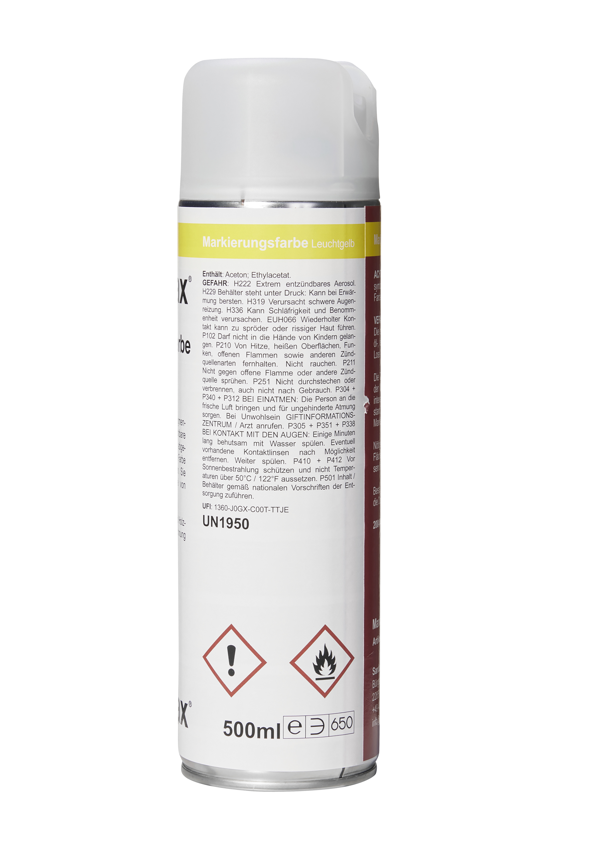 Signierspray, leuchtgelb