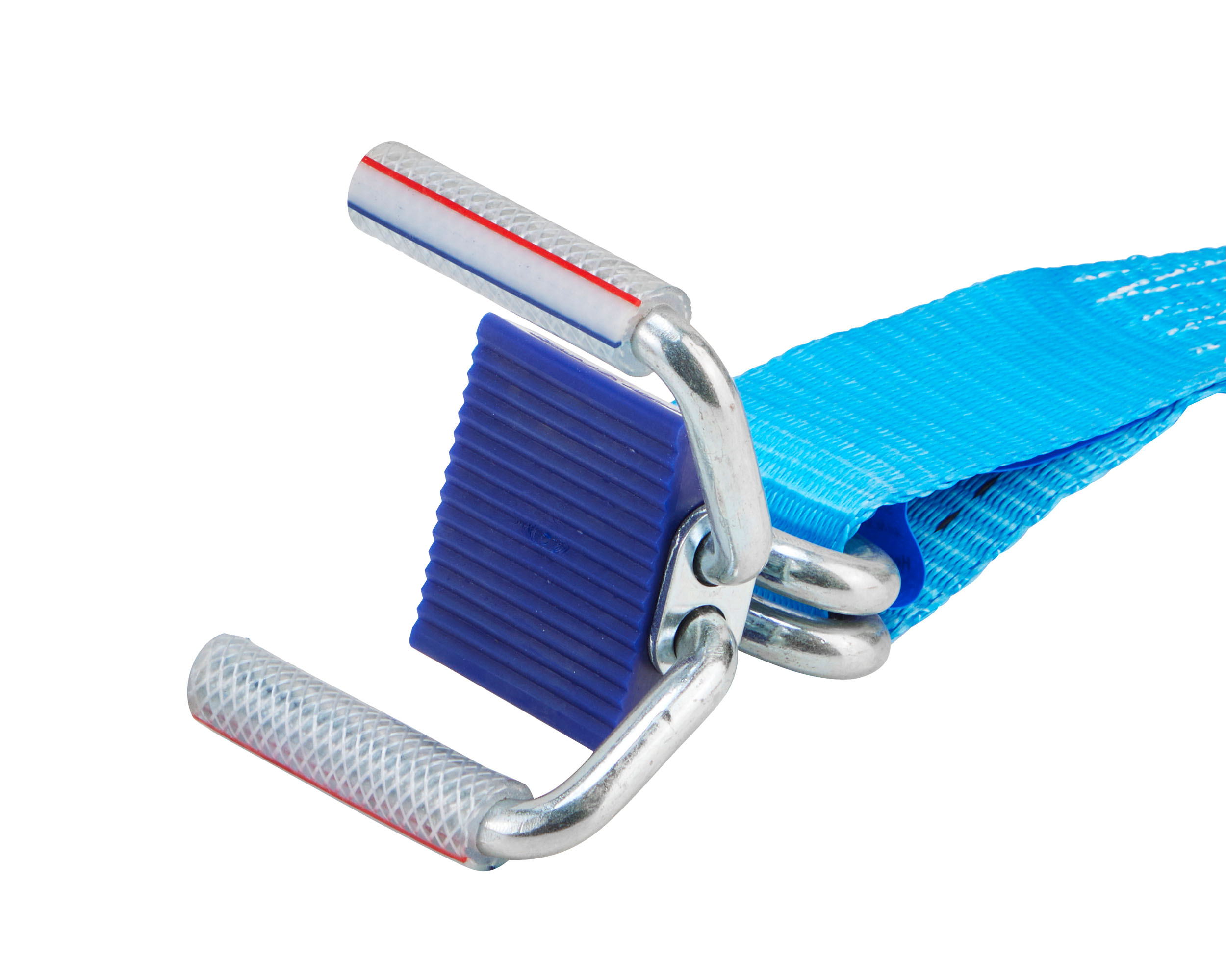 Zurrgurt, 5m, 50mm, LC 100 daN, zweiteilig, STF 350 daN, Kurzhebelratsche, mit Bordwandklammern