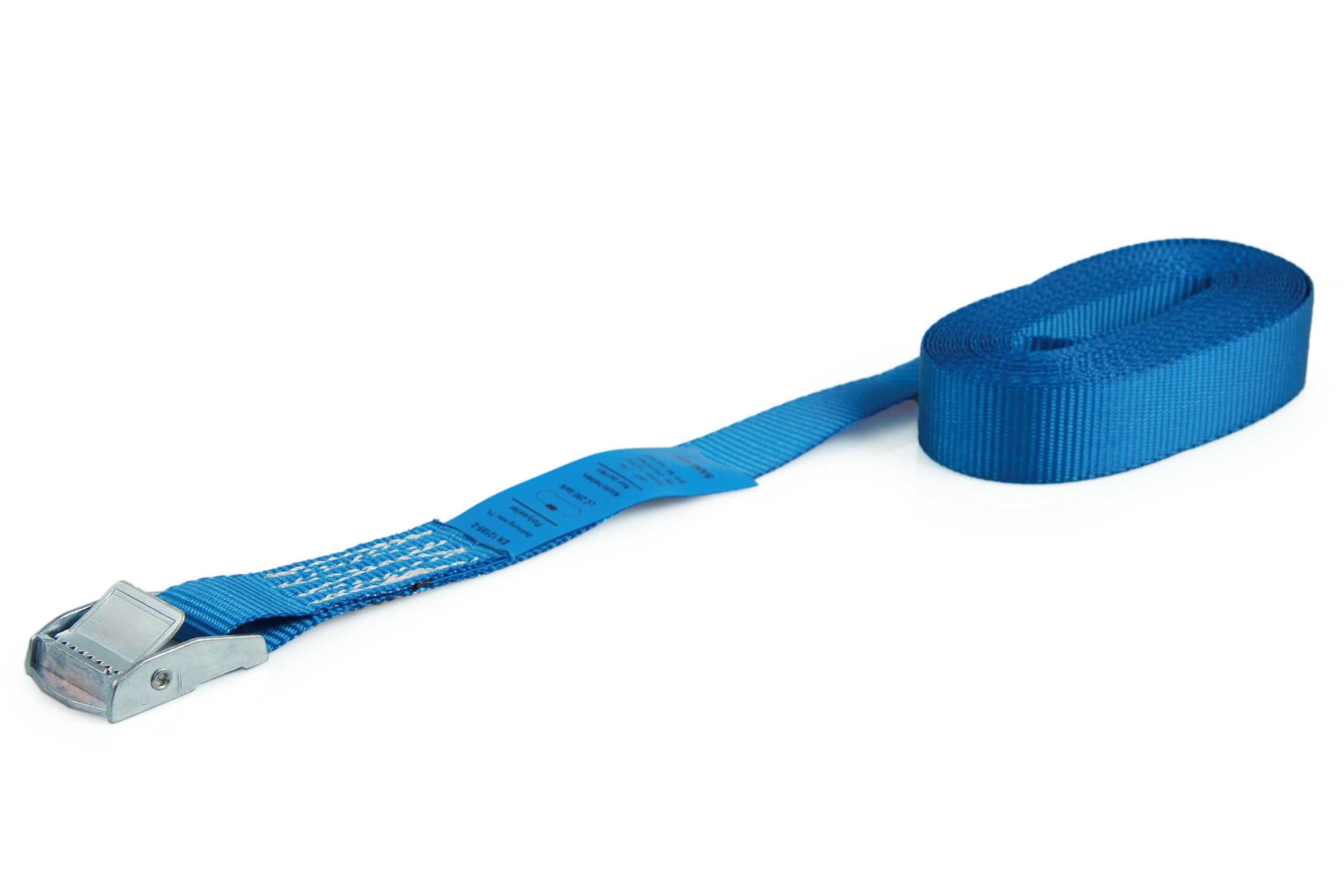 6er-Set, Klemmschloss-Zurrgurte, 5 m, 25 mm, LC 250 daN, blau