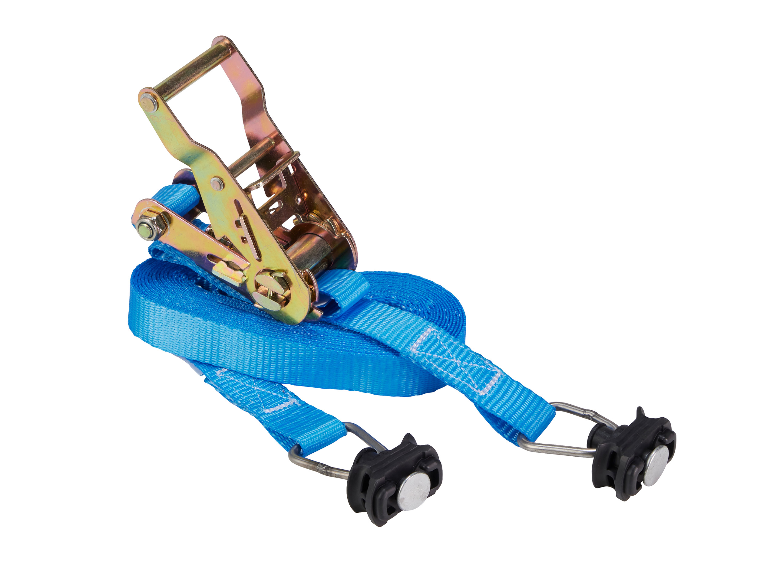 Zurrgurt, 6m, 25mm, LC 500daN, STF 150daN, zweiteilig, Standardratsche, mit Airline-Endfitting