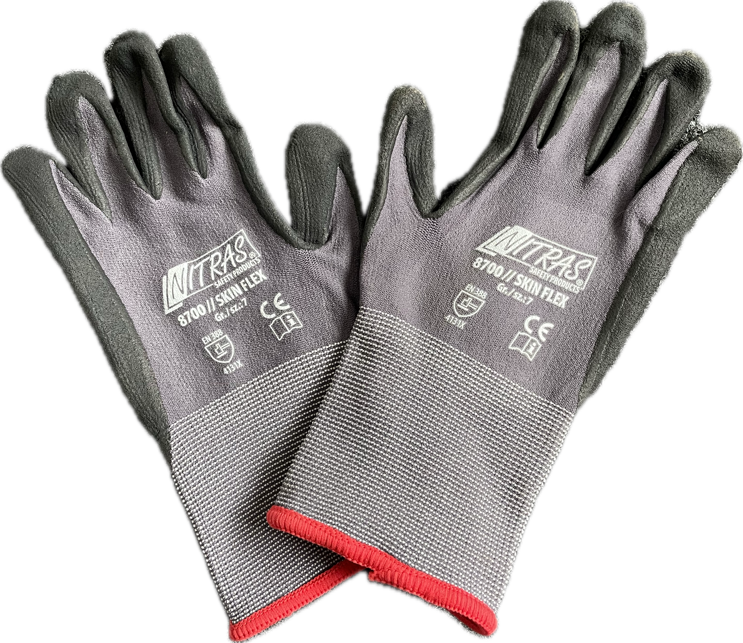 Spezial-Stretch-Strick Handschuh, grau, Gr. 7