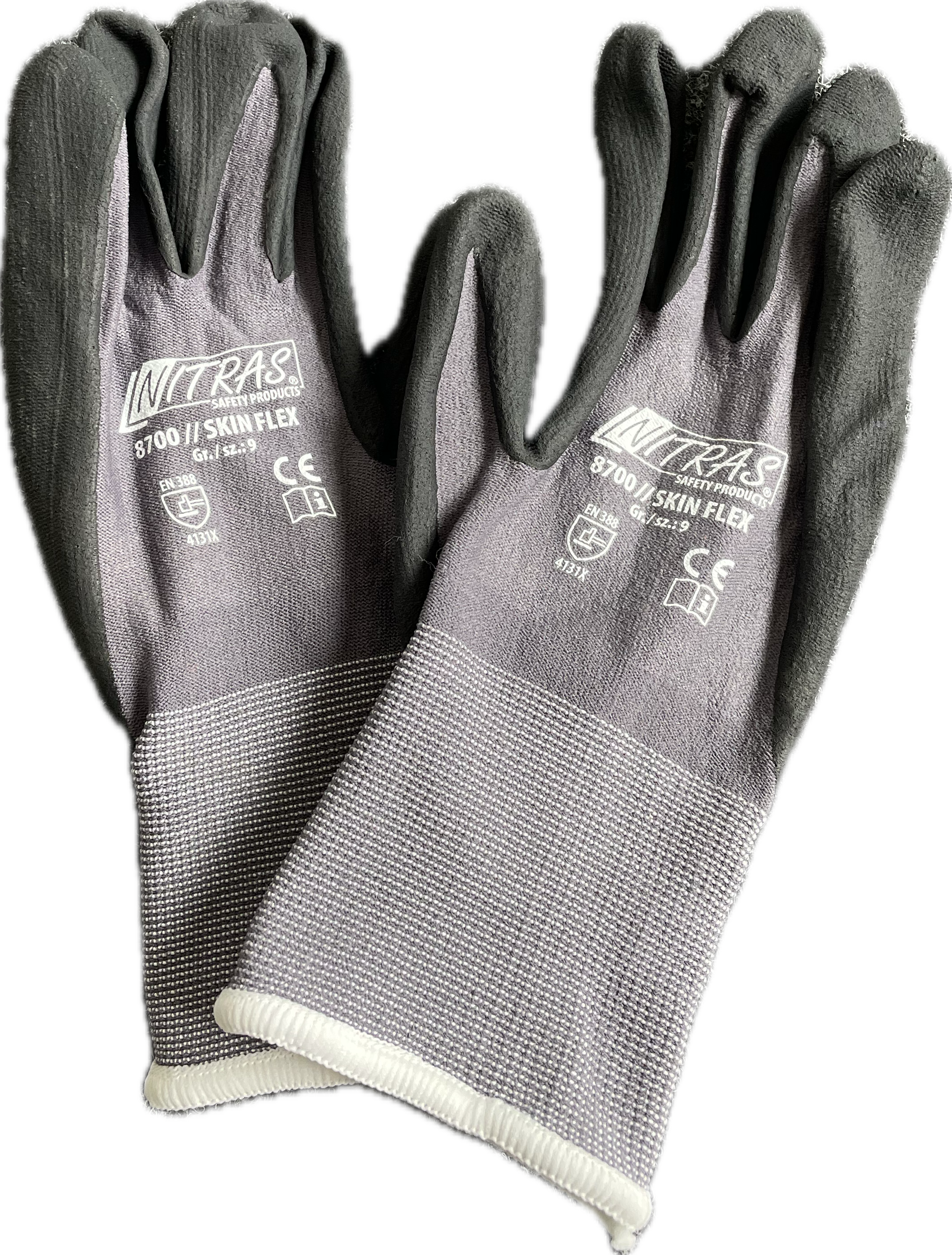 Spezial-Stretch-Strick Handschuh, grau, Gr. 9