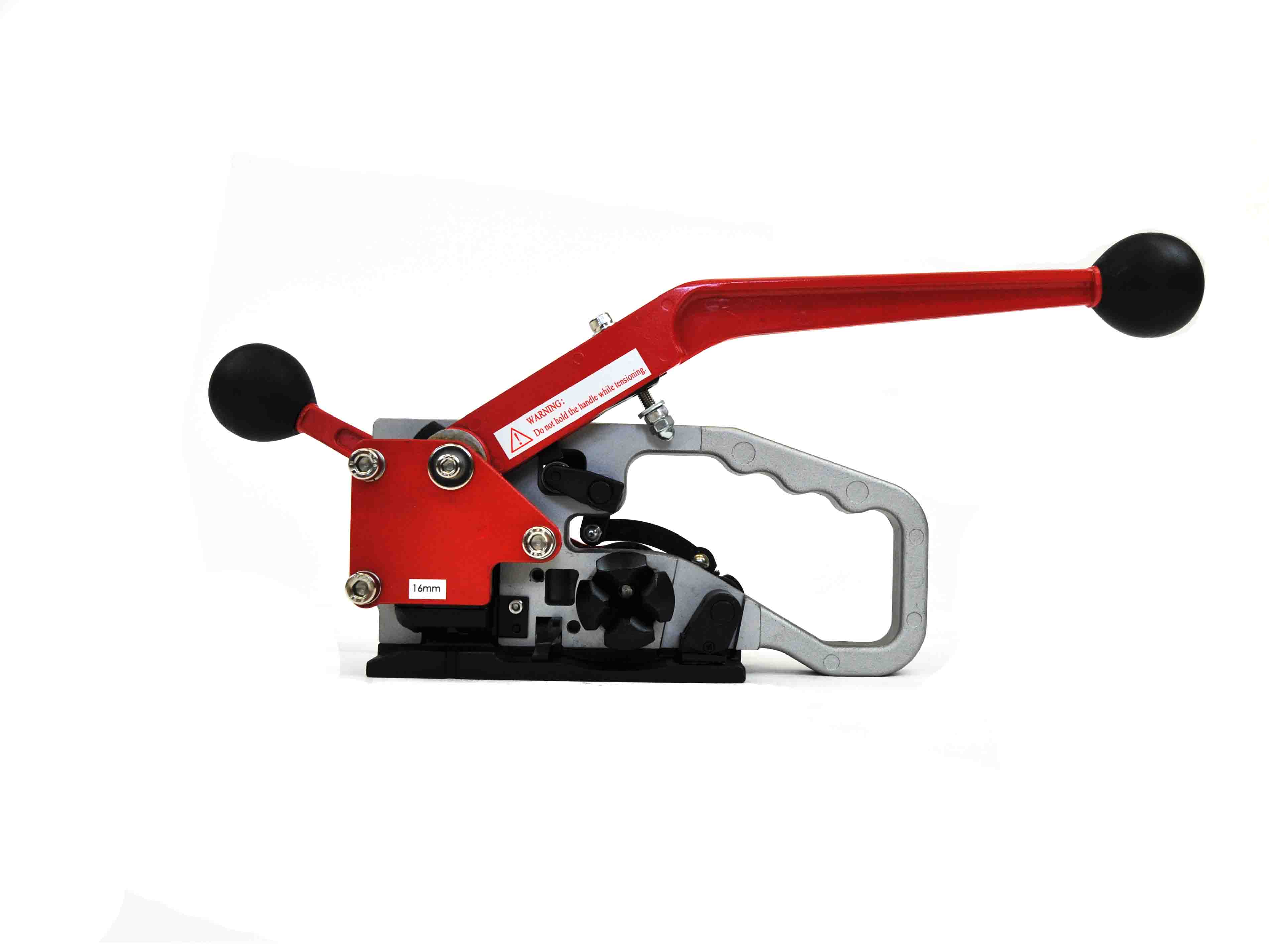 Manual strap tensioning device for PET strap 15-16mm with sleeve closure