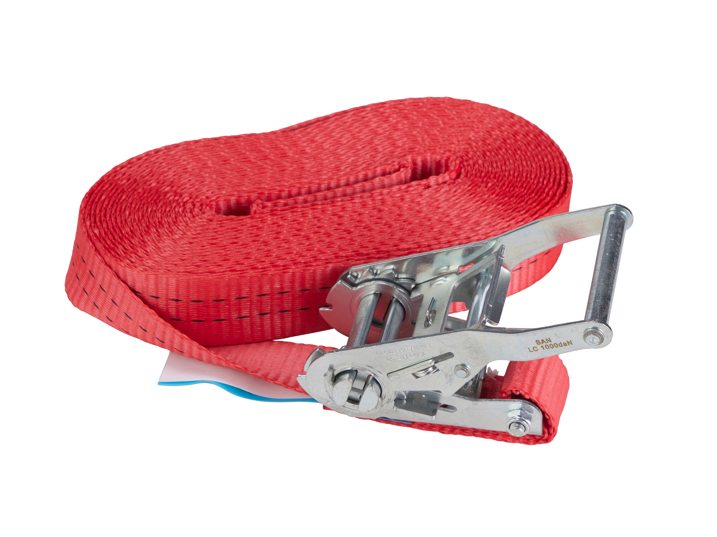 Zurrgurt, 10m, 35mm, LC 2000daN, STF 200daN, einteilig, Standardratsche
