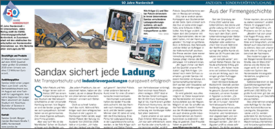 Sandax Zeitungsbeitrag