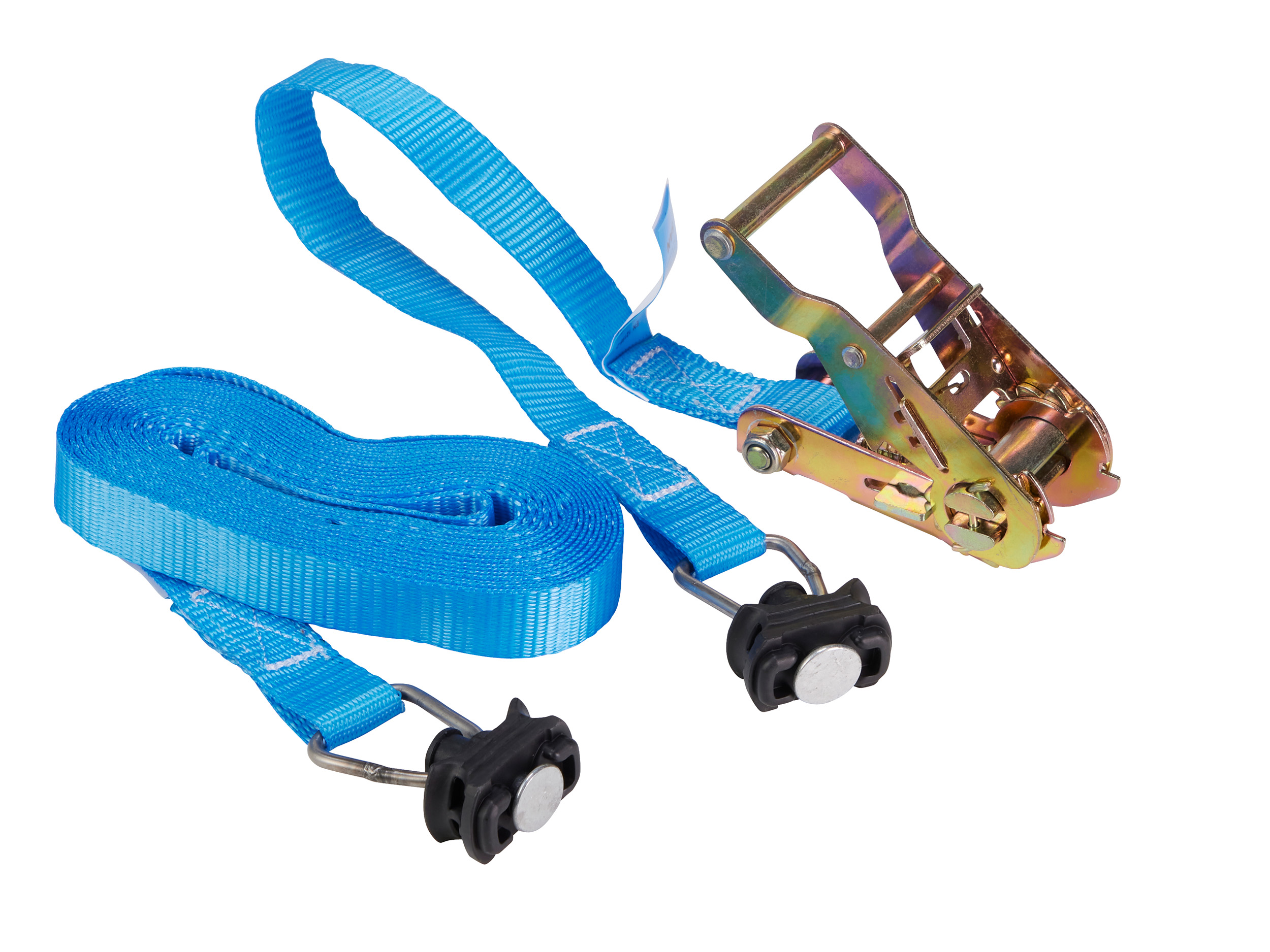 Zurrgurt, 6m, 25mm, LC 500daN, STF 150daN, zweiteilig, Standardratsche, mit Airline-Endfitting