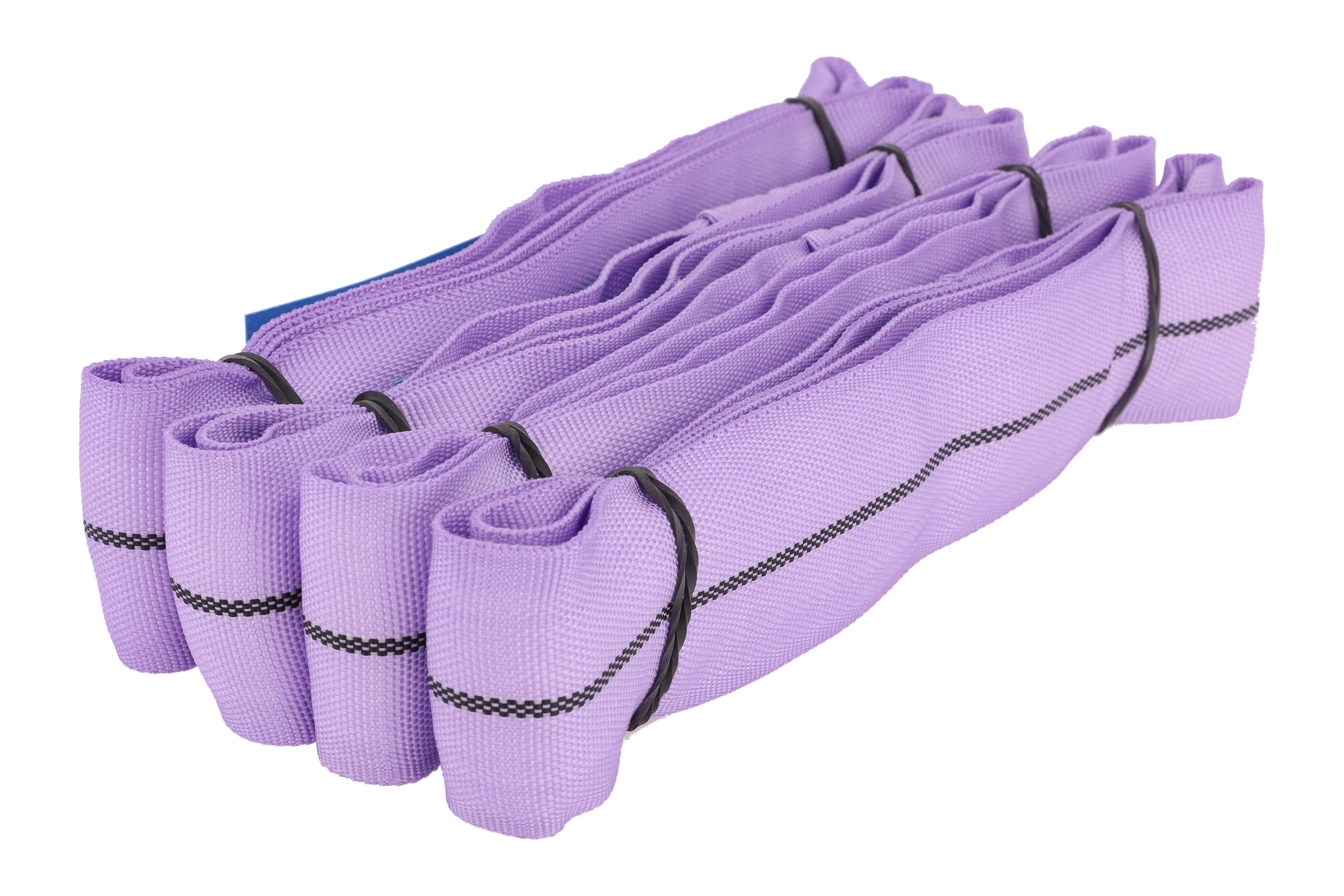 4er-Set, Polyester-Rundschlingen 0,5m/1m, WLL 1to, einlagig
