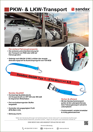 Autospanngurte zum Autotransport Flyer