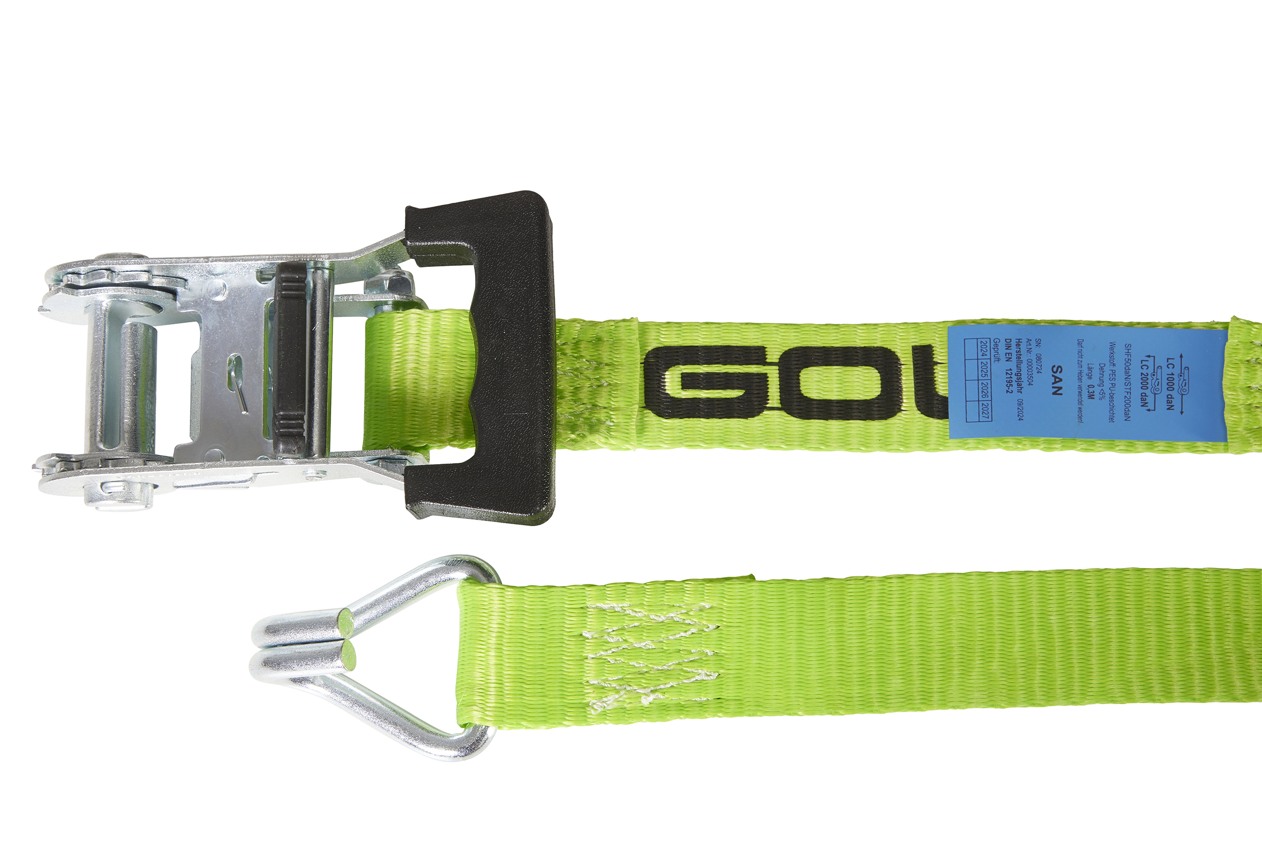 2er-Set, ERGOLASH - Zurrgurte, 6m, 35mm, LC 1000daN, STF 200daN, zweiteilig