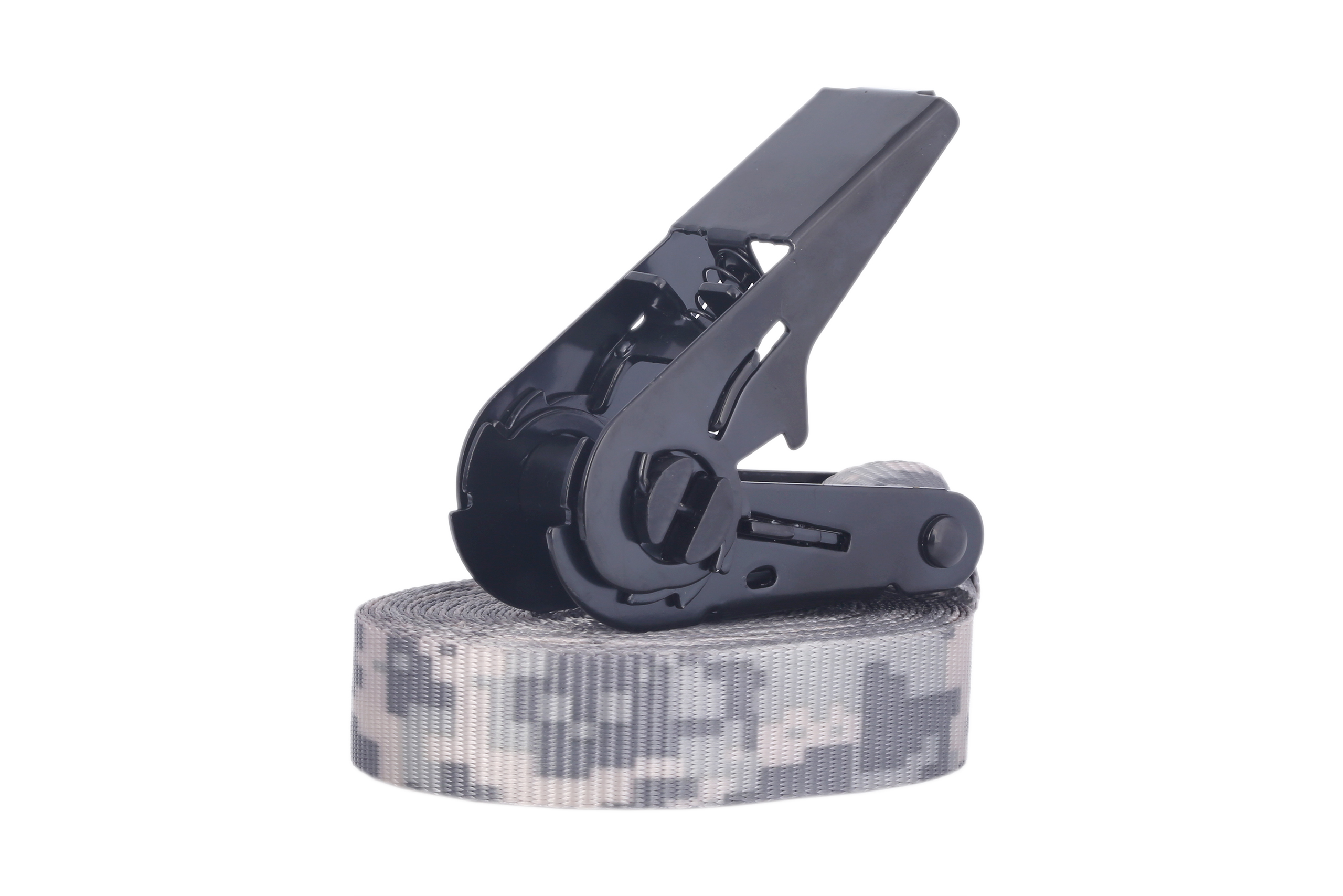 Set of 4, 4m lashing straps, 25mm, LC 900 daN, camouflage