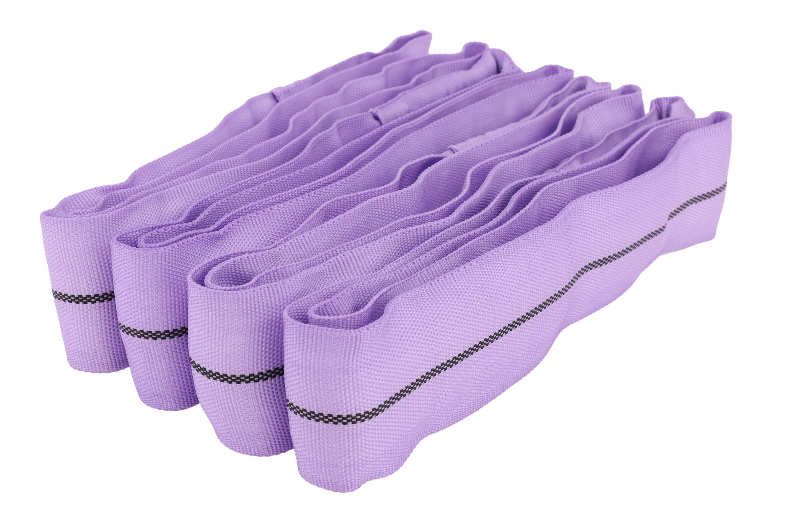 4er-Set, Polyester-Rundschlingen 0,5m/1m, WLL 1to, einlagig