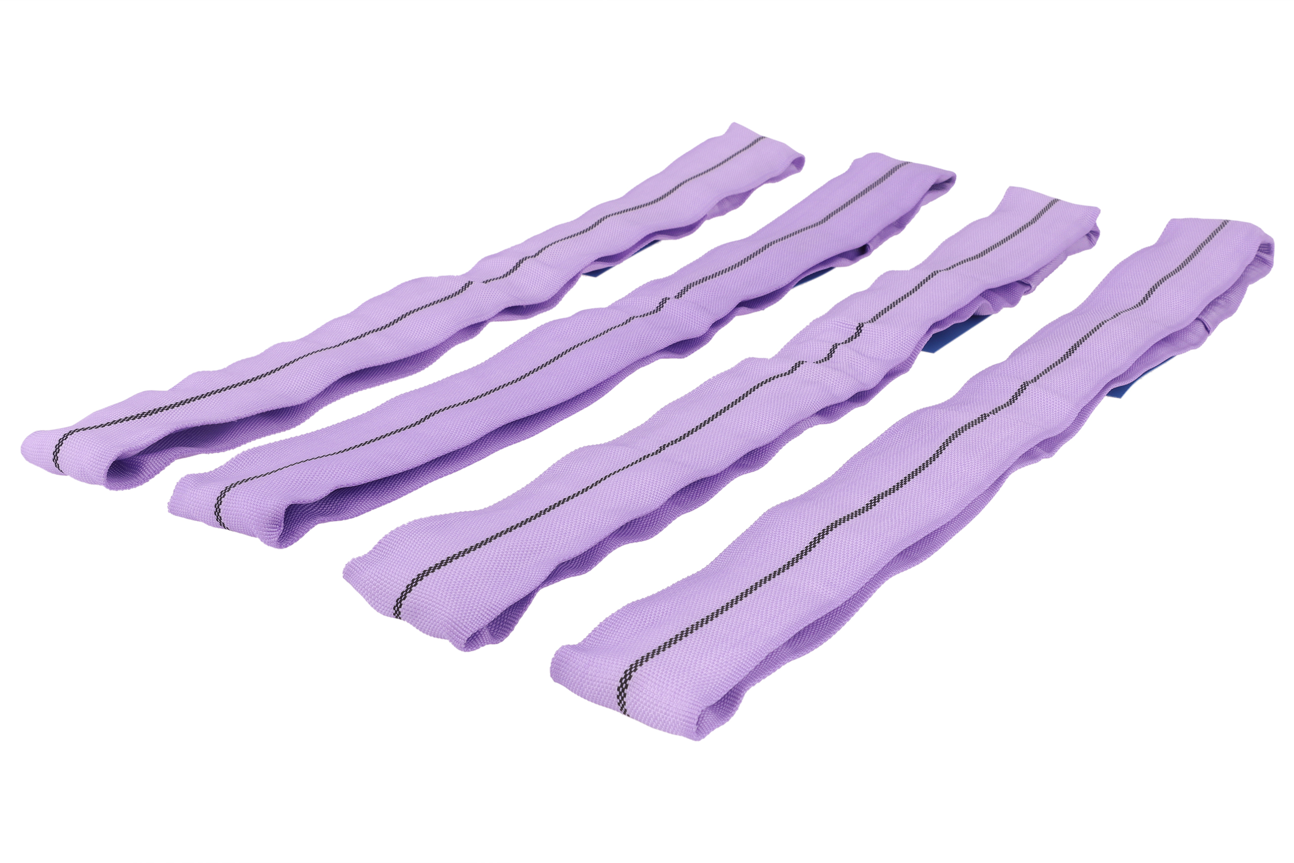 4er-Set, Polyester-Rundschlingen 0,5m/1m, WLL 1to, einlagig