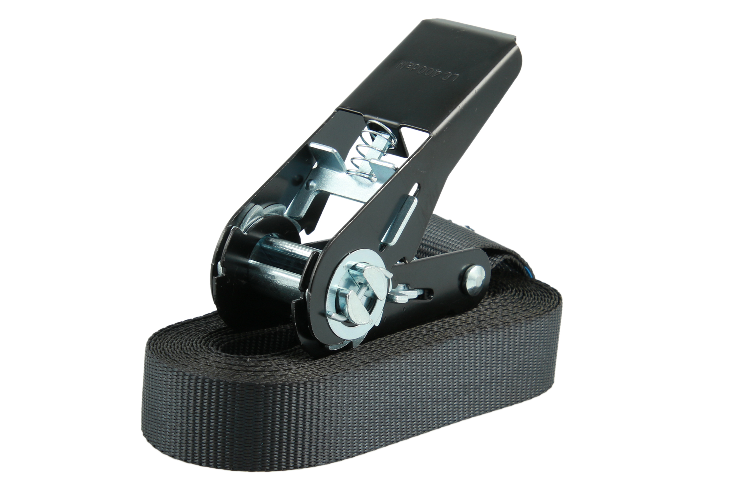 4er-Set, 4 m Zurrgurte, 25mm, LC 900 daN, einteilig, schwarz