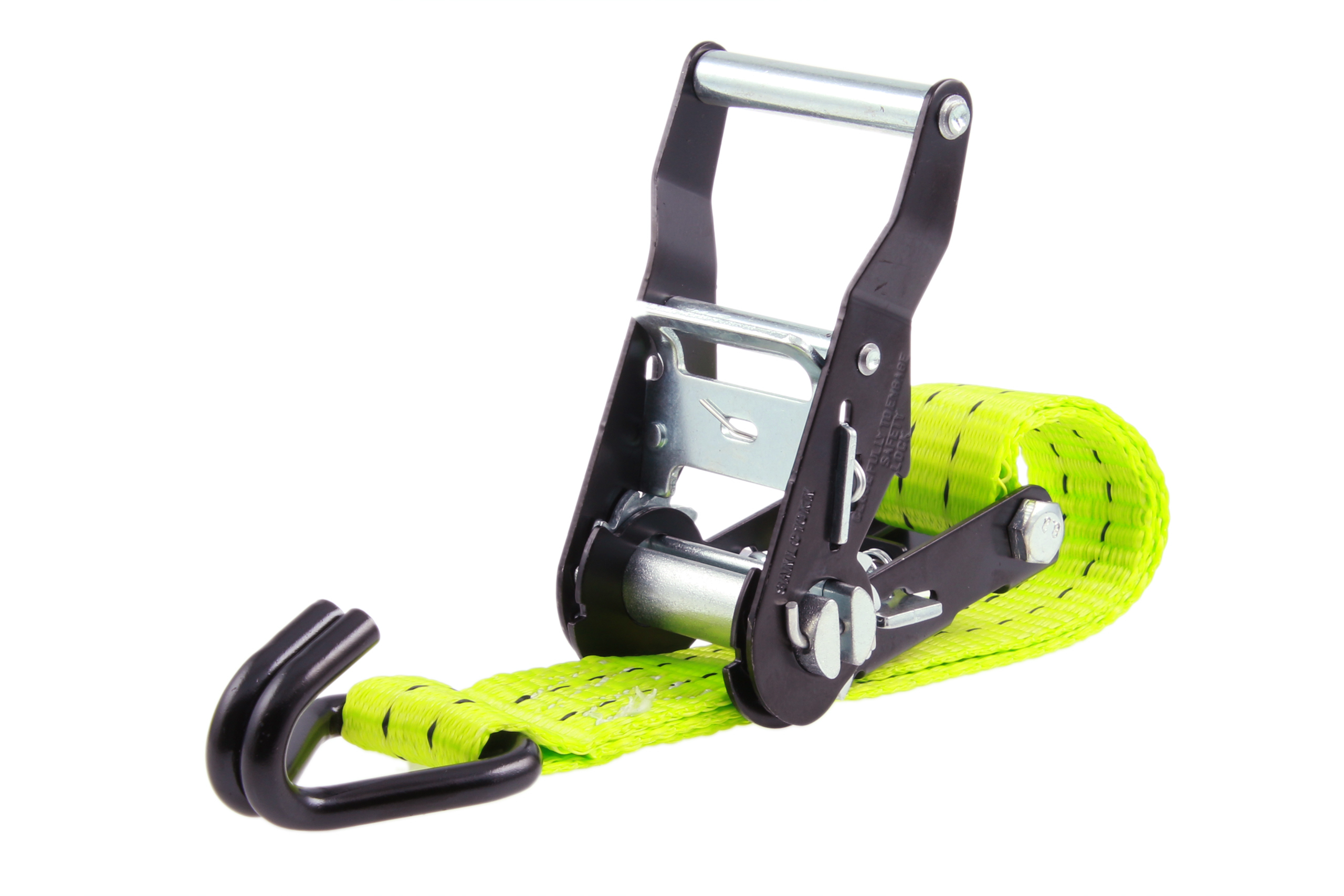 2er-Set, 4 m Zurrgurte, 35 mm, LC 1000 daN, STF 220 daN, zweiteilig, Neon-Grün