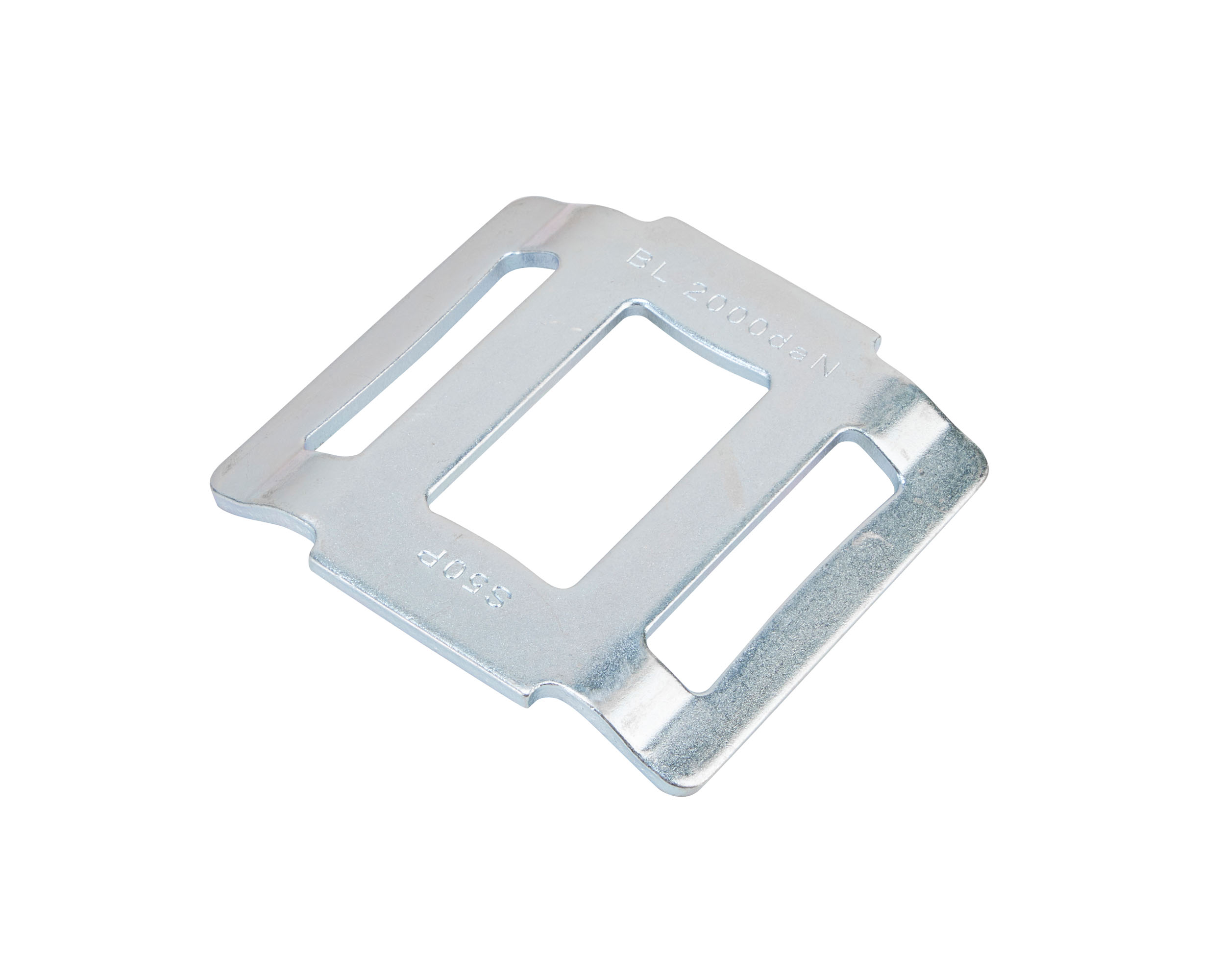 S50P Gurtbandschloss, 50mm, abgeflachte Version, BLAU PASSIVIERT