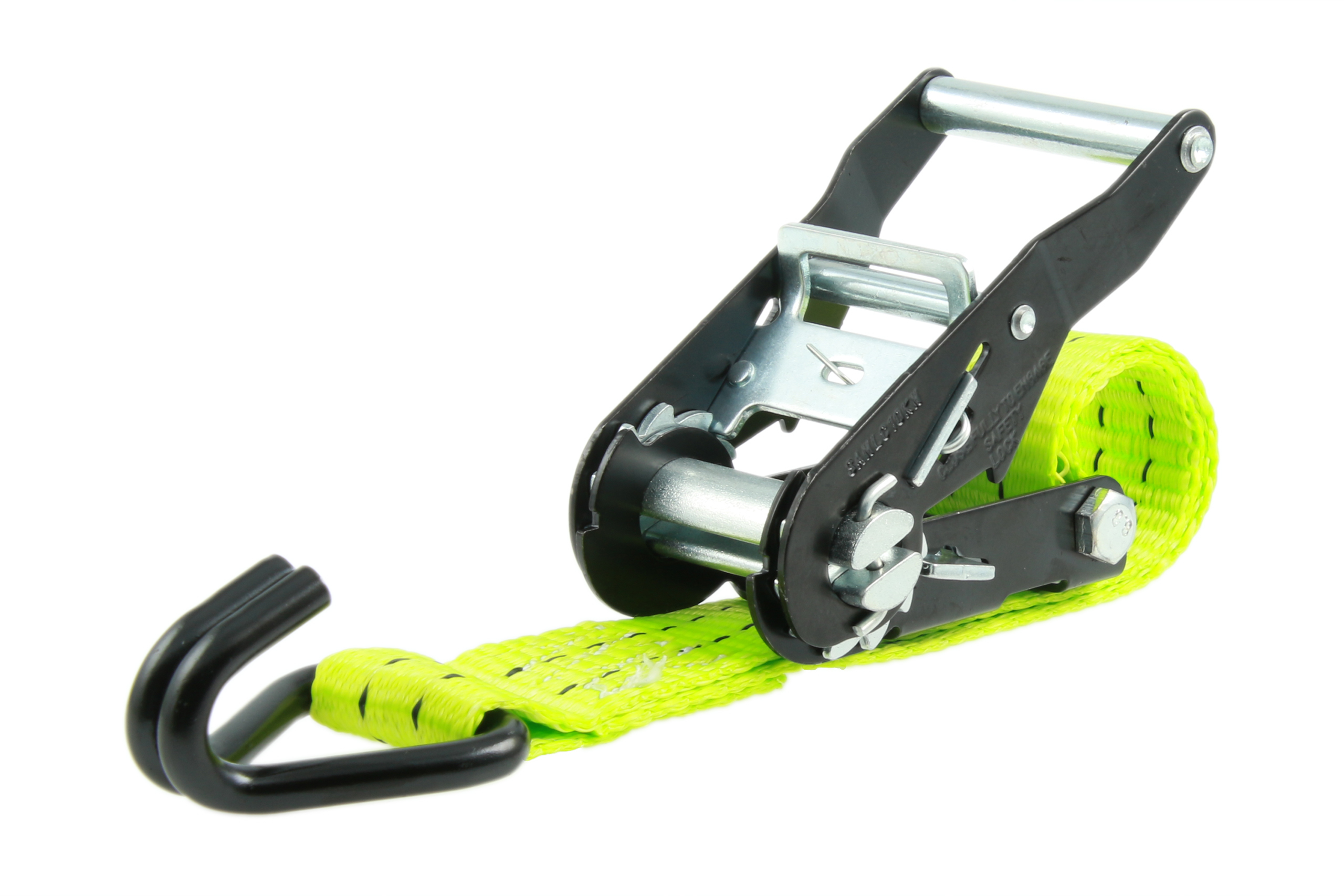 2er-Set, 6 m Zurrgurte, 35 mm, LC 1000 daN, STF 220 daN, zweiteilig, Neon-Grün