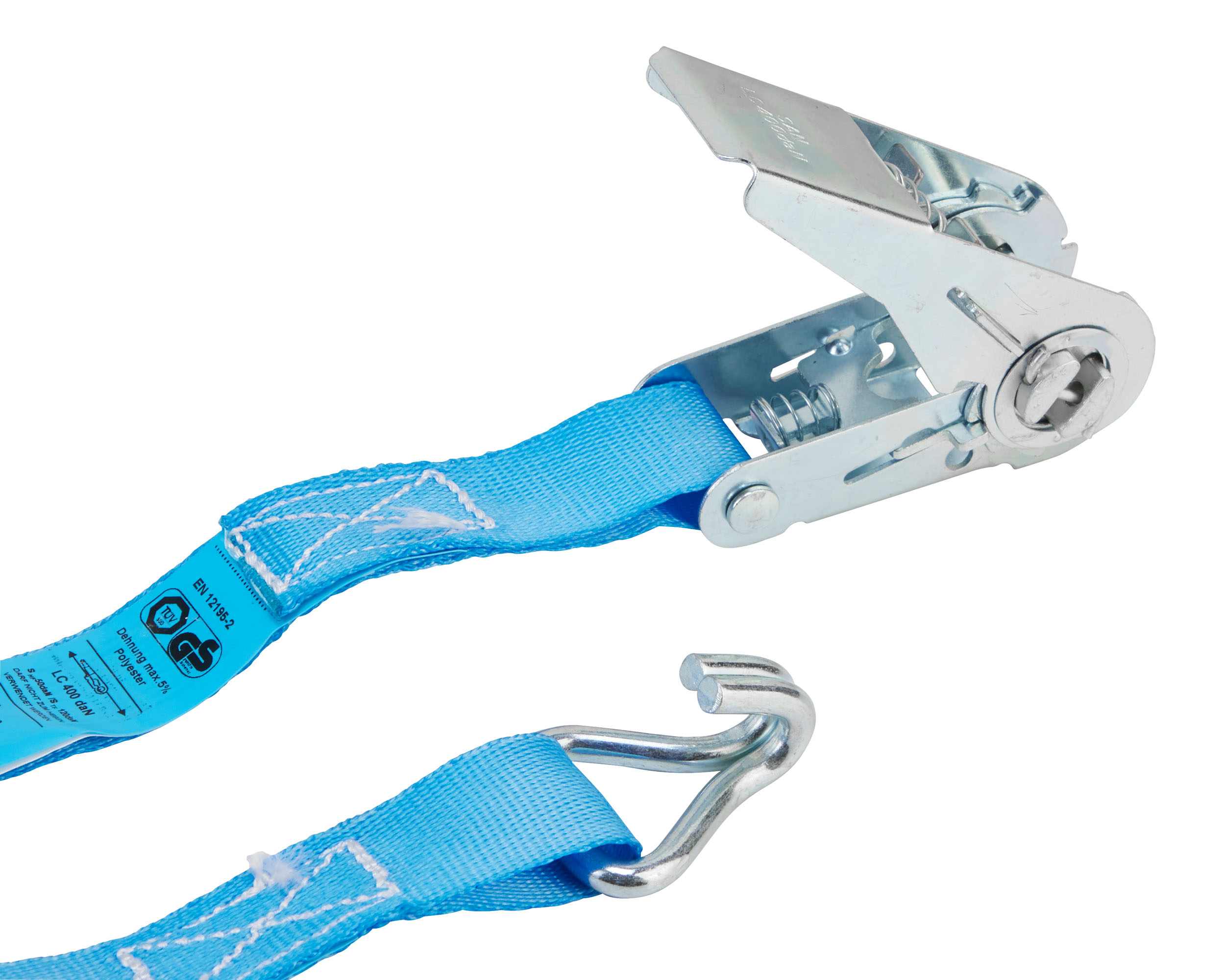 Zurrgurt, 6m, 25mm, LC 400 daN, zweiteilig, STF 120, Hobbyratsche