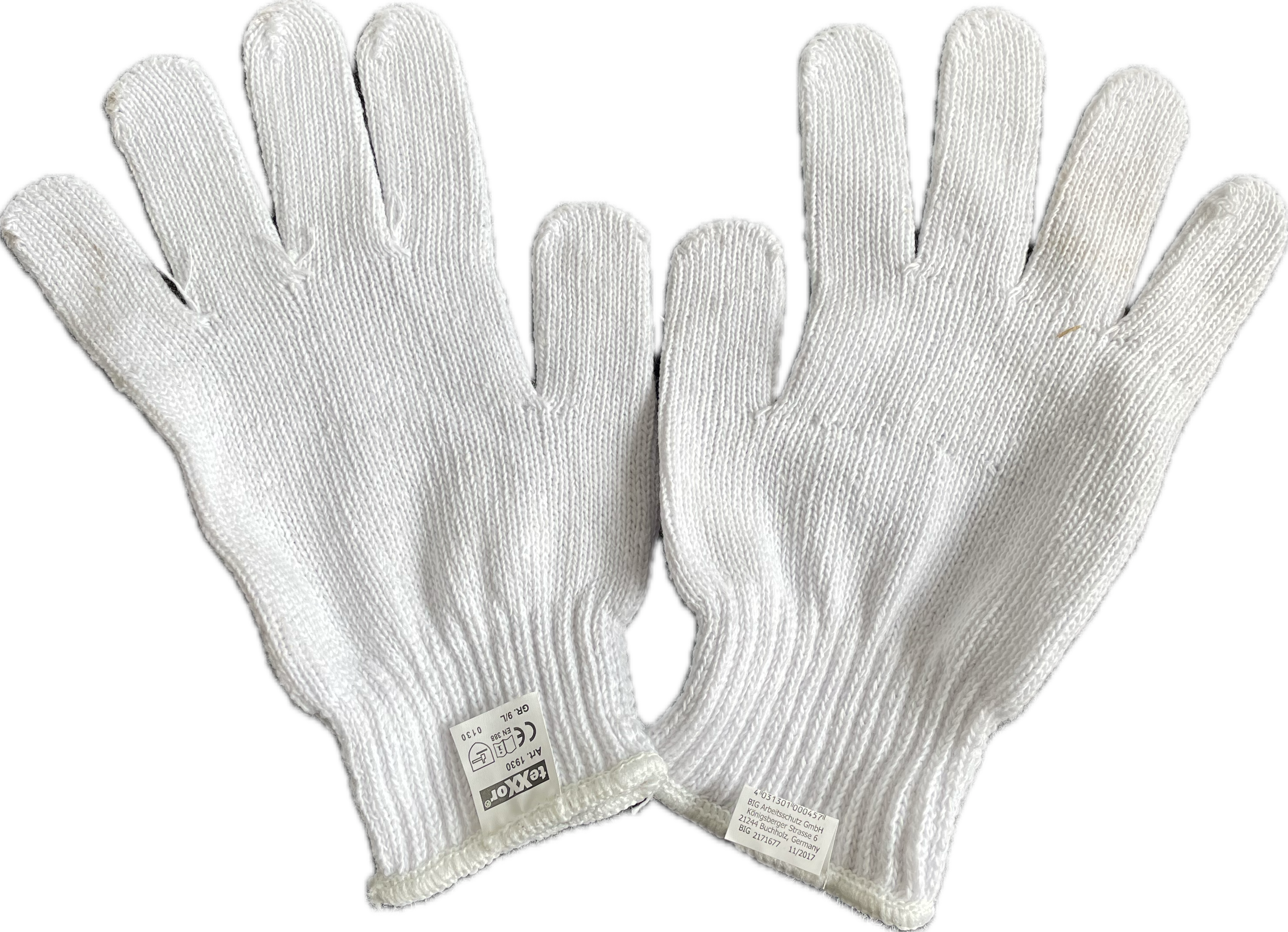 Polyester-Grobstrickhandschuhe GSP-1930 (PVC)