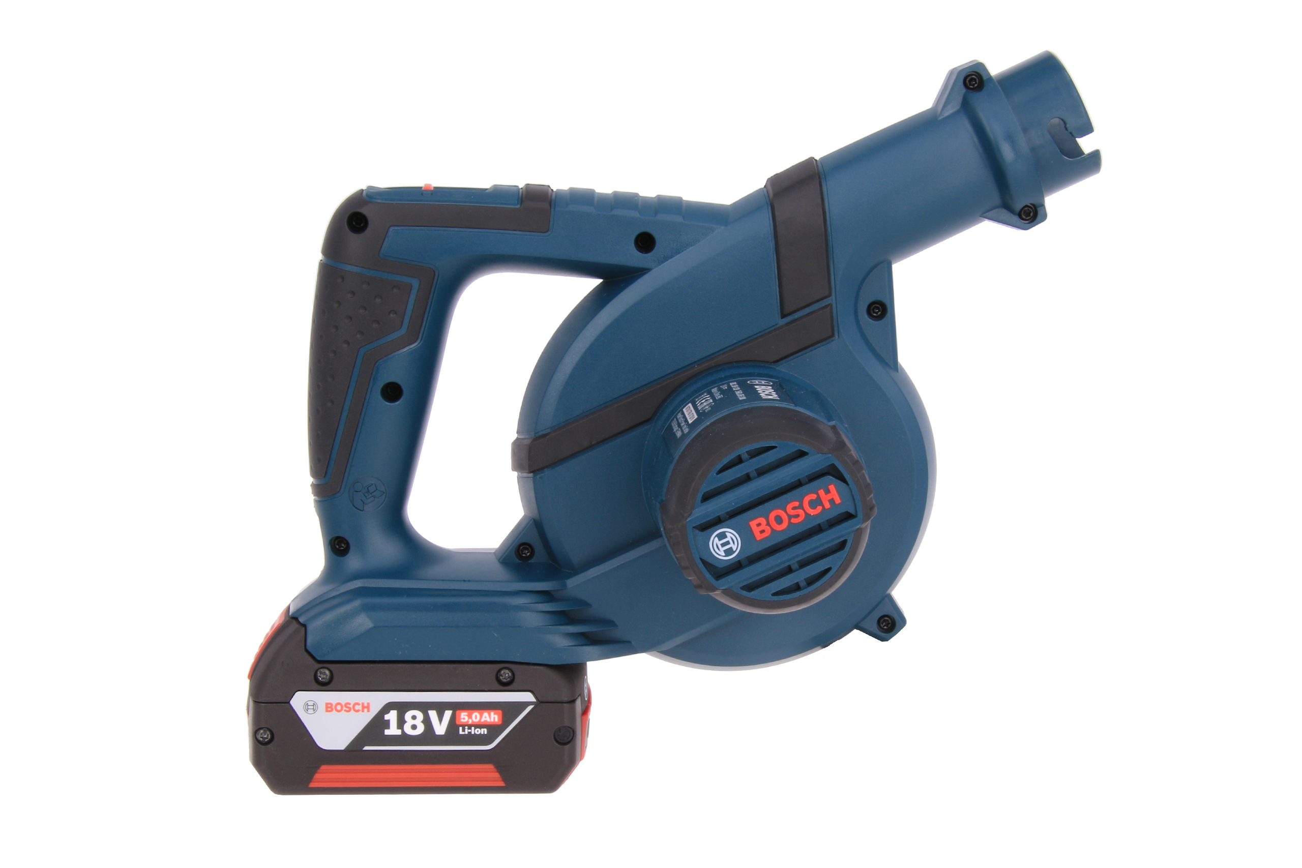 Bosch Akku-Gebläse für Stausäcke mit Arretierungsadapter & Schlauchaufsatz