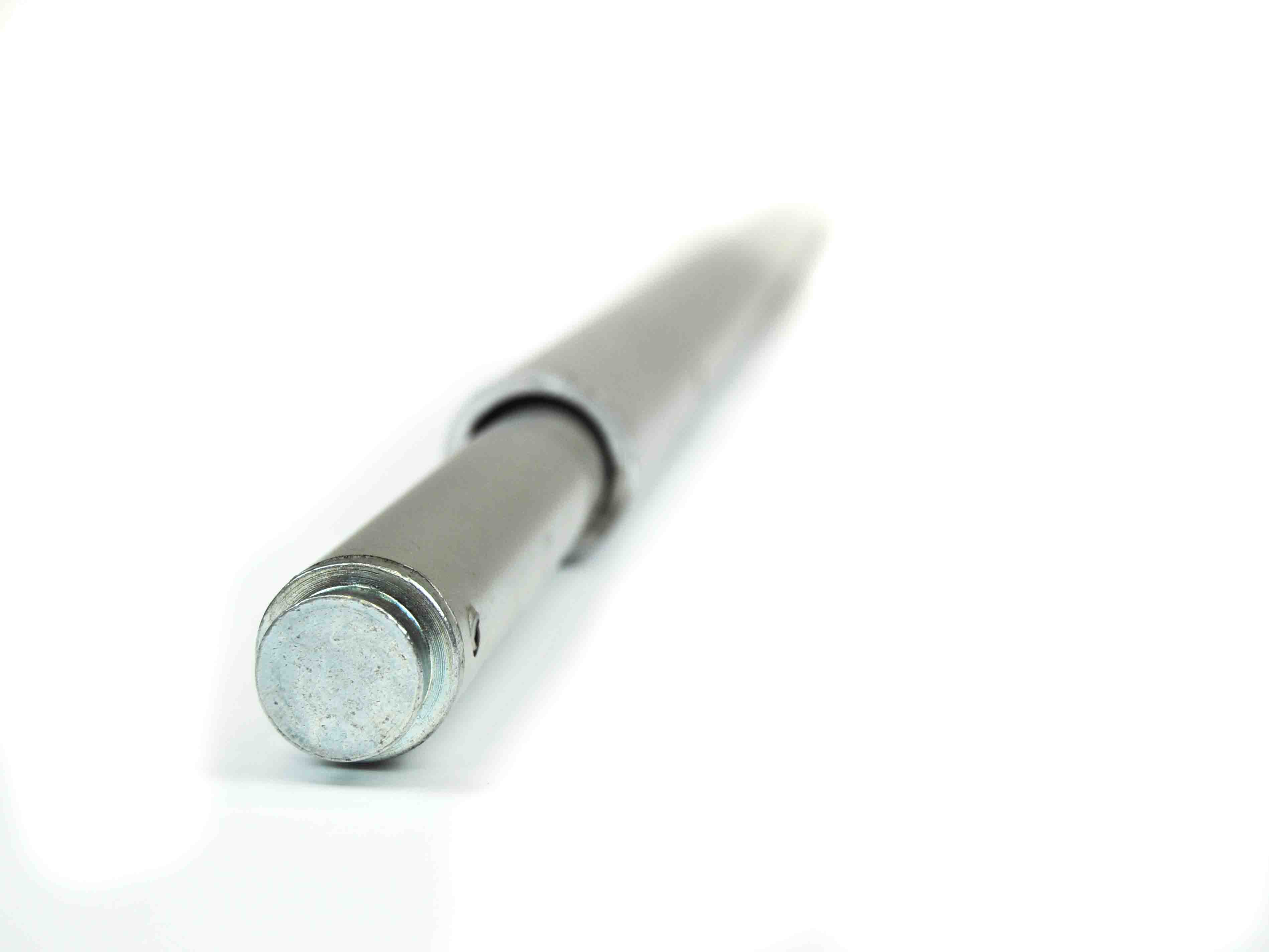 Rundsperrbalken Stahl mit 19er Zapfen, Länge: 2570 mm, mit breiterem Zapfenrand