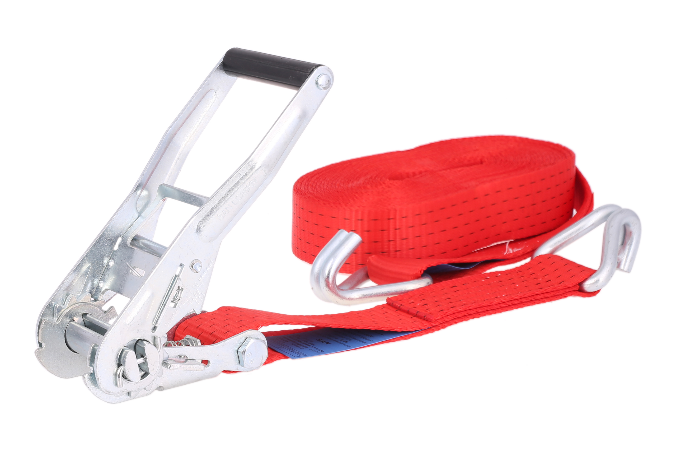 Zurrgurt, 12m, 50mm, LC 2500daN, STF 350daN, zweiteilig, Kurzhebelratsche