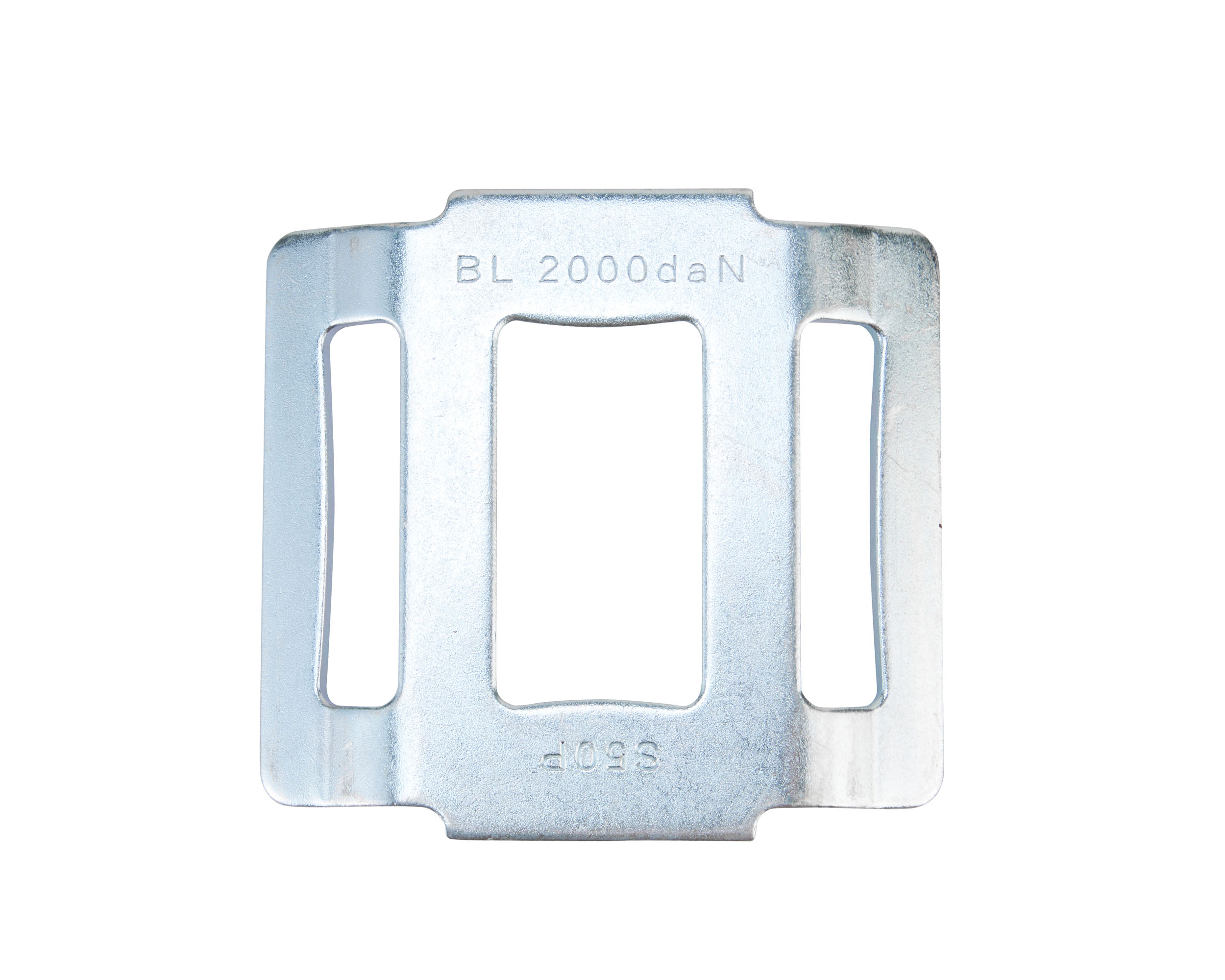 S50P Gurtbandschloss, 50mm, abgeflachte Version, BLAU PASSIVIERT