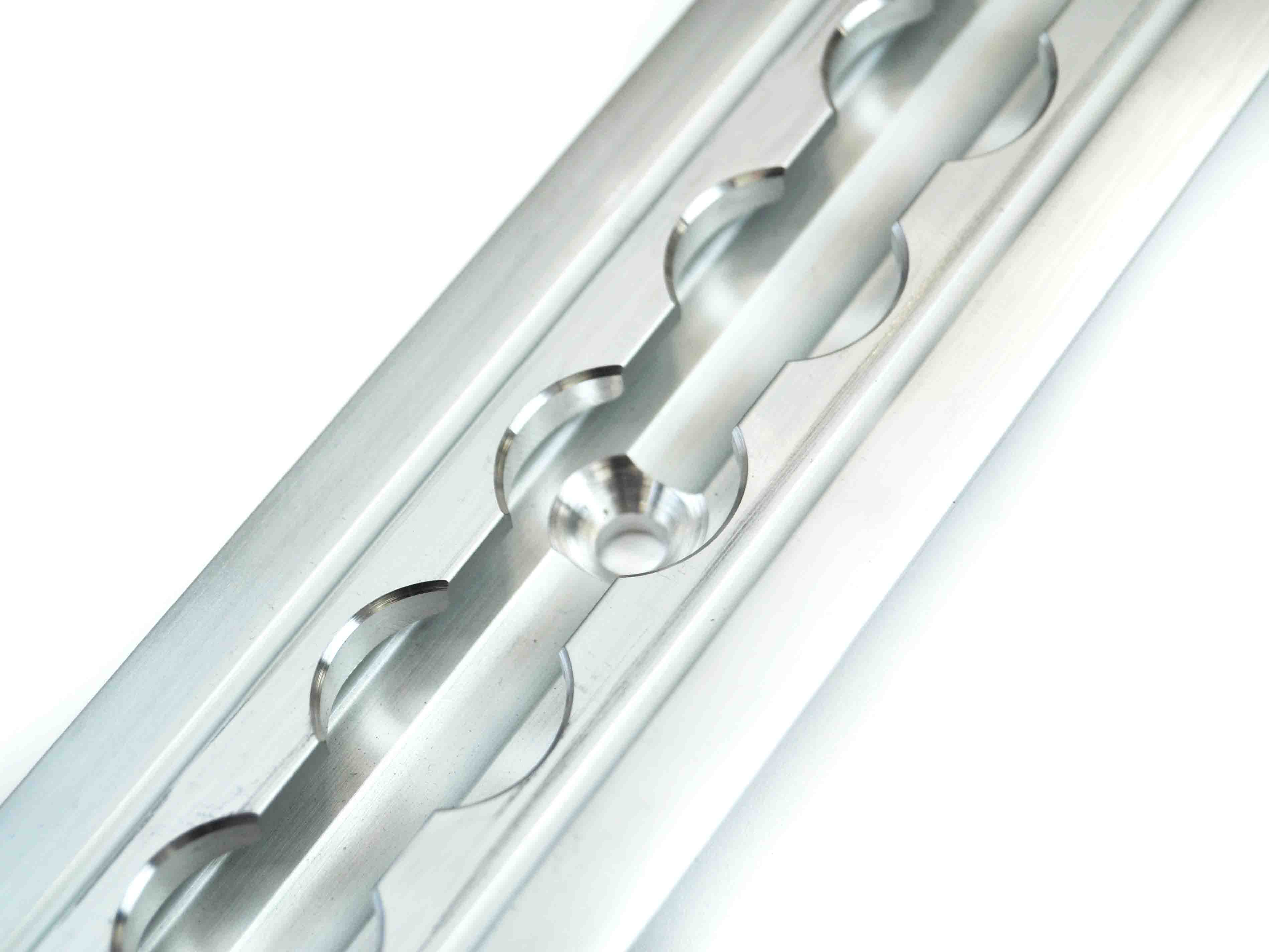 Aluminium Zurrschiene 213, versenkbar, mit Flügel oben, 2000 mm