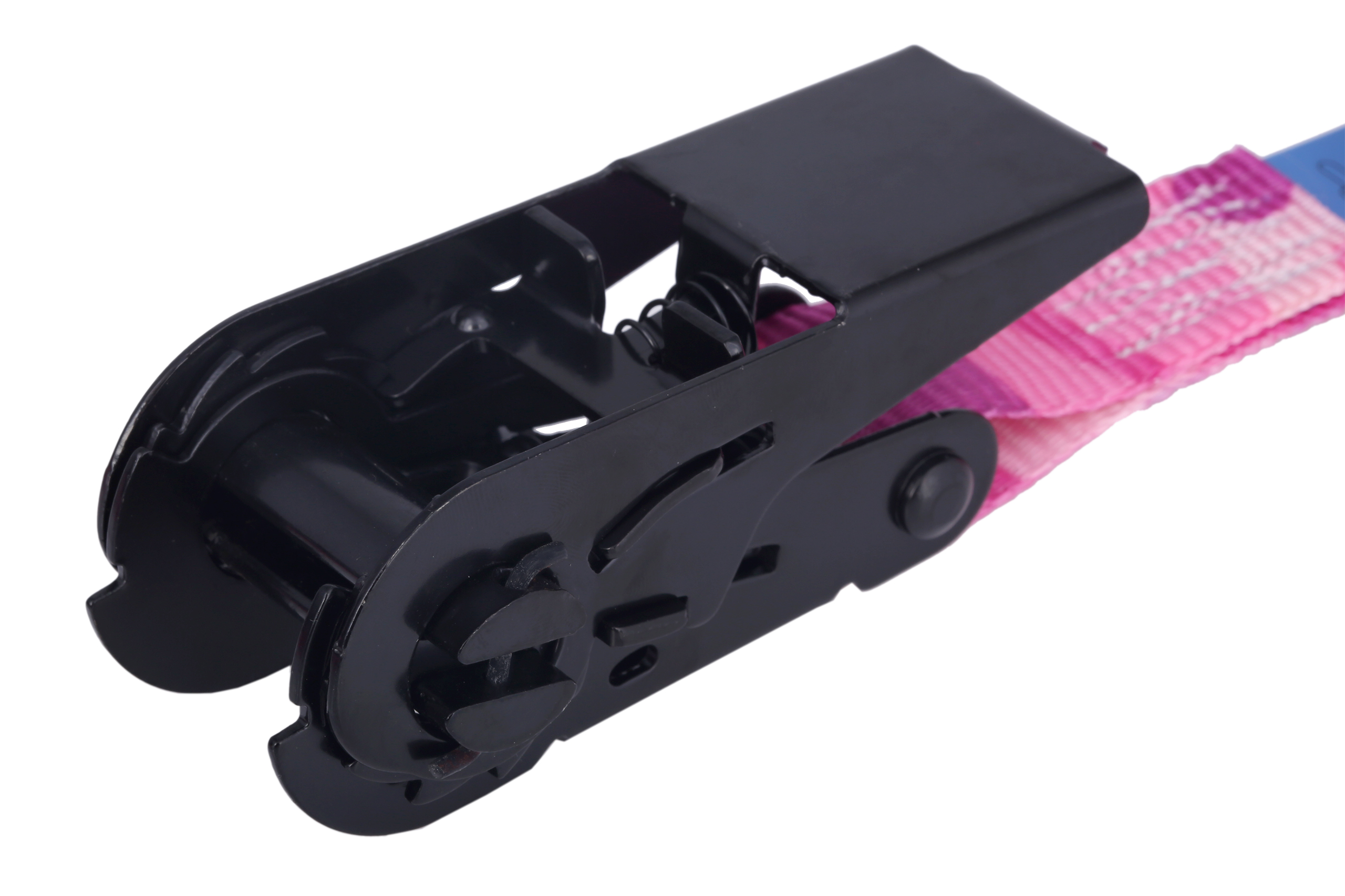 Set of 4, 6m lashing straps, 25mm, LC 900 daN, pink camouflage