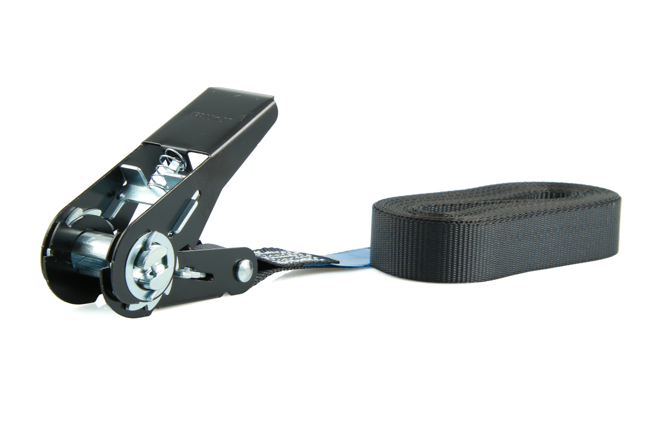 4er-Set, 6 m Zurrgurte, 25mm, LC 900 daN, einteilig, schwarz