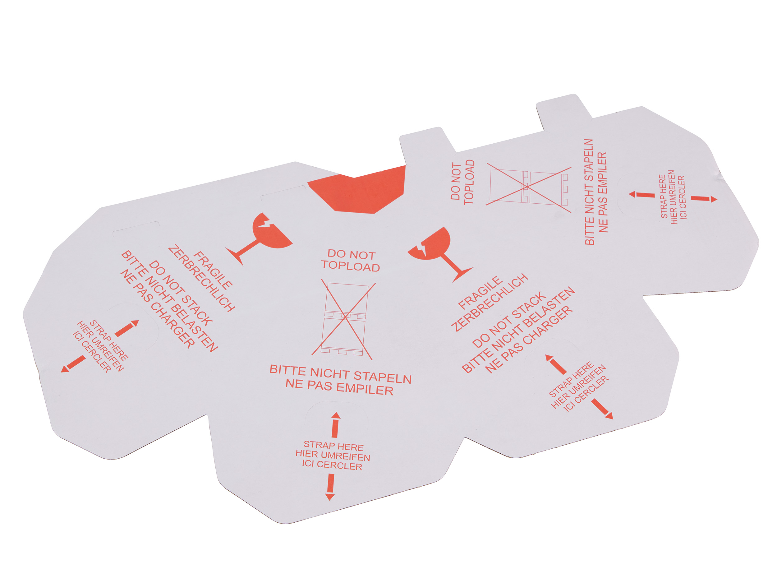 Palettenhütchen / Stapelschutzpyramide "Nicht Stapeln!"