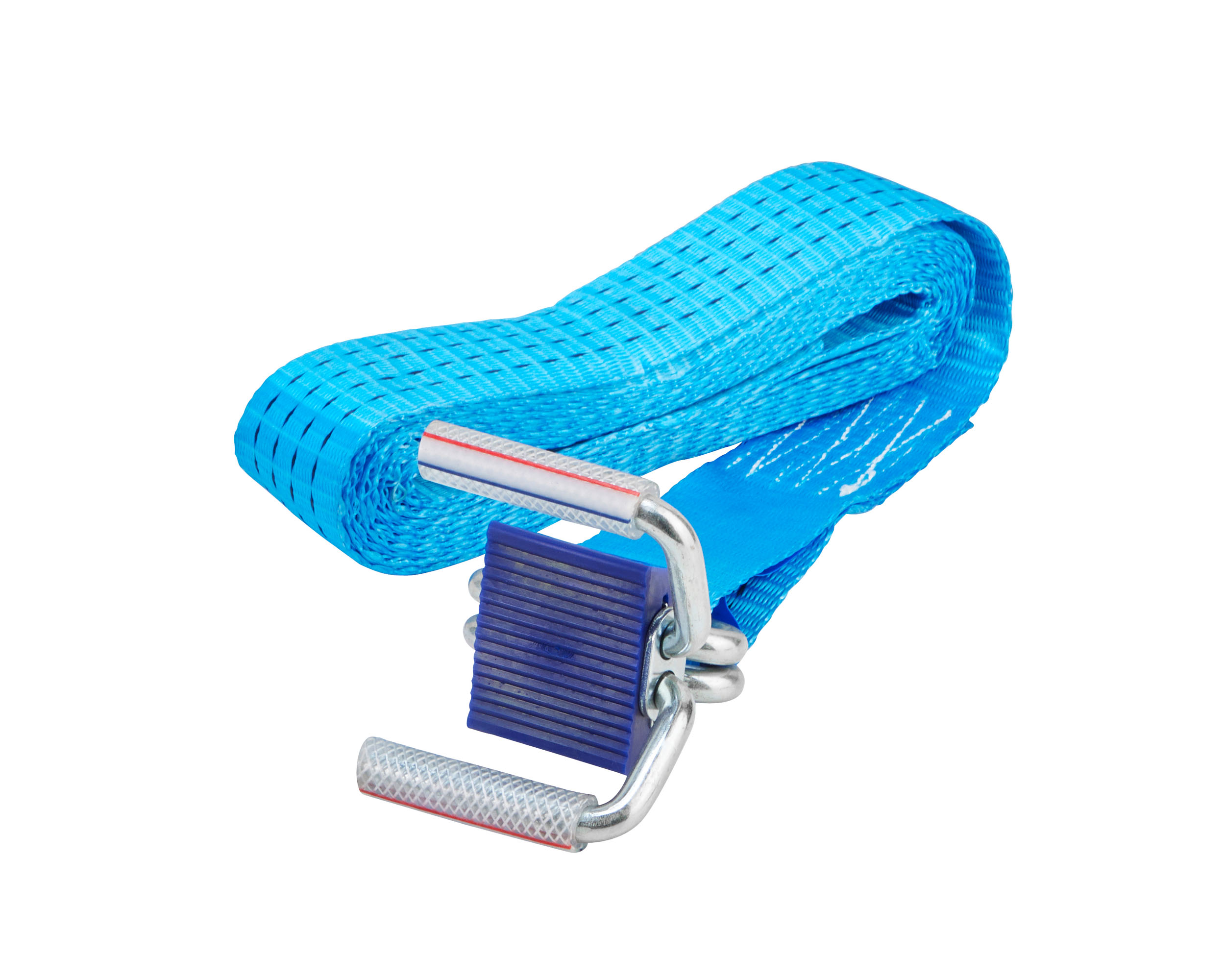 Zurrgurt, 5m, 50mm, LC 100 daN, zweiteilig, STF 350 daN, Kurzhebelratsche, mit Bordwandklammern