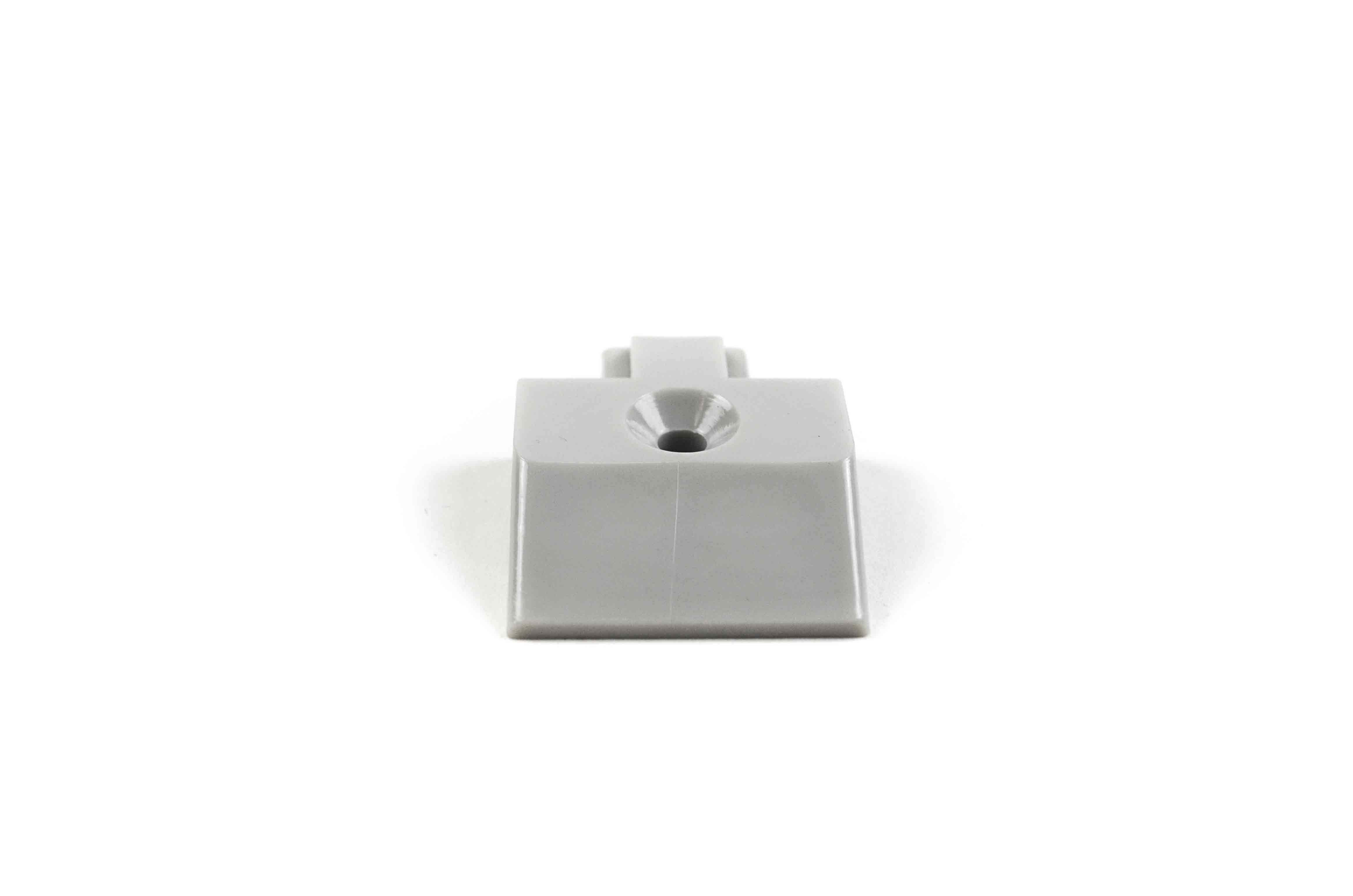 Endkappe f. Airlinezurrschiene, eckig, schmal, Kunststoff