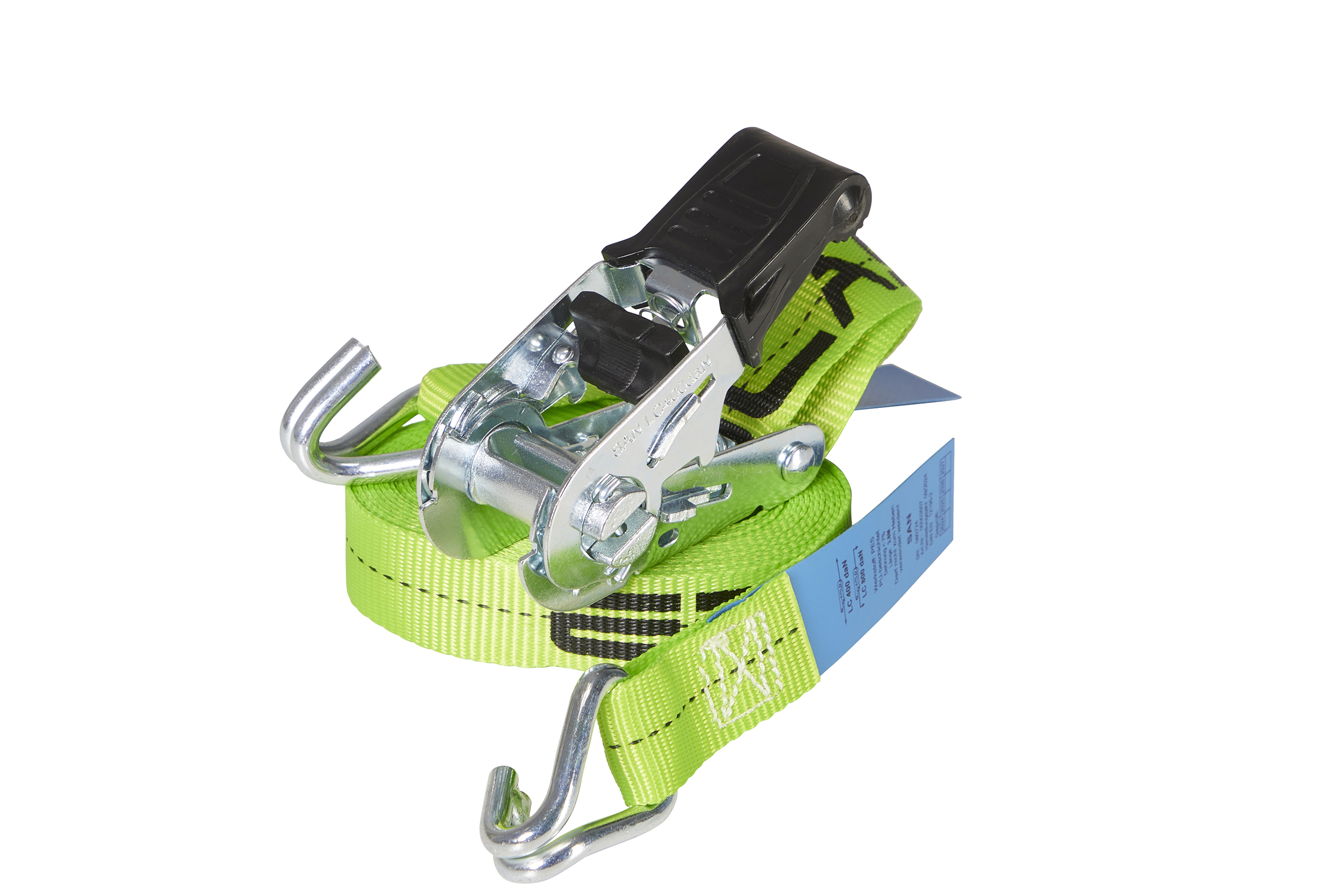 2er-Set, ERGOLASH - Zurrgurte, 4m, 25mm, LC 400daN, STF 100daN, zweiteilig