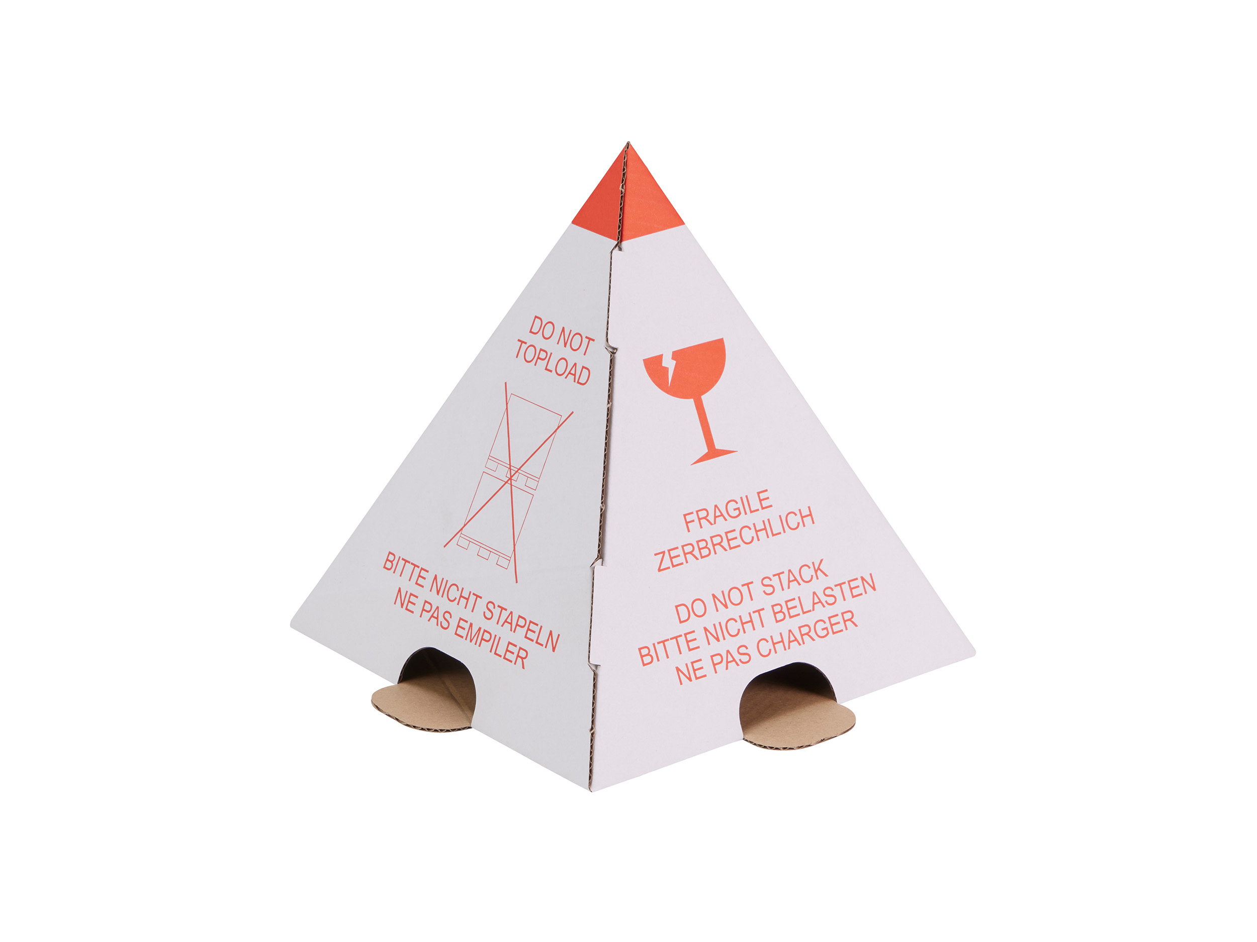 Palettenhütchen / Stapelschutzpyramide "Nicht Stapeln!"