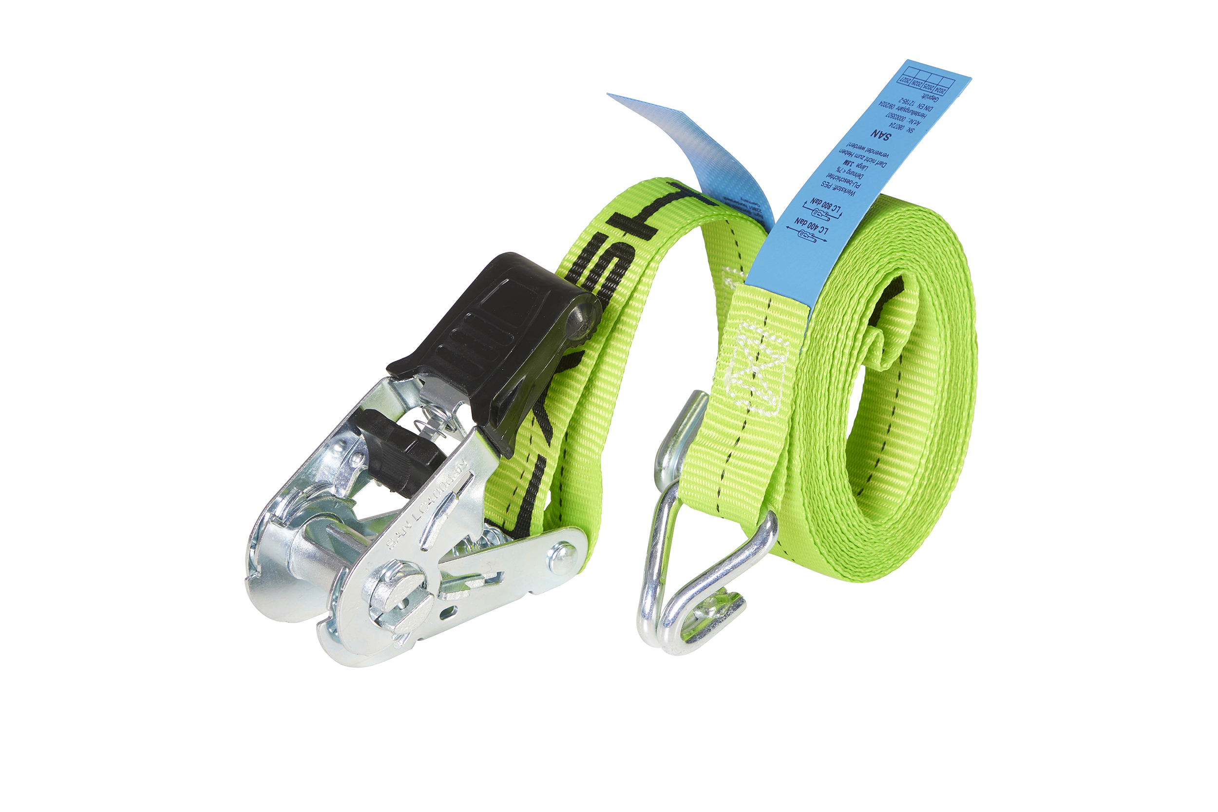 2er-Set, ERGOLASH - Zurrgurte, 4m, 25mm, LC 400daN, STF 100daN, zweiteilig