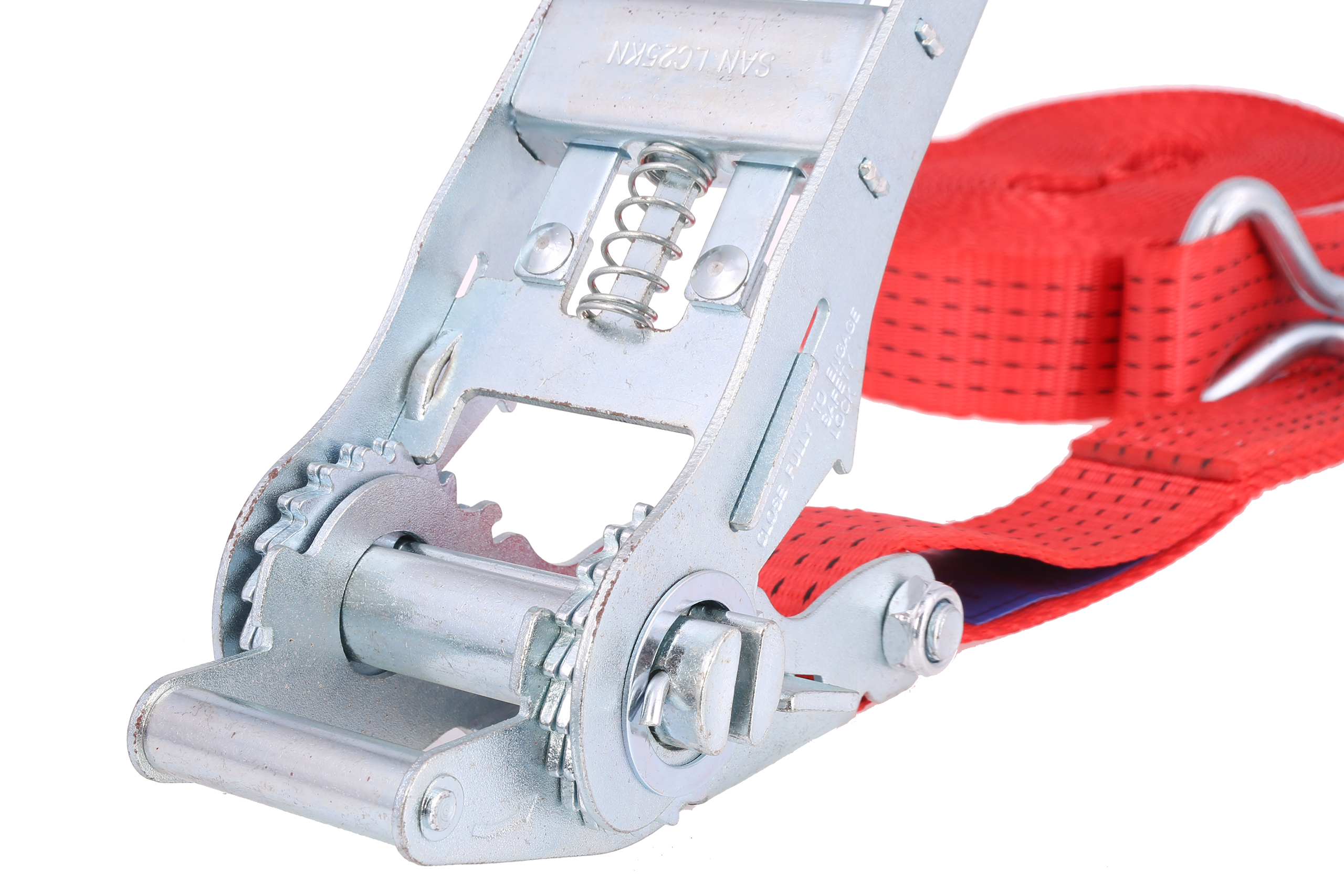 Zurrgurt, 10m, 50mm, LC 2500 daN, zweiteilig, STF 500, ERGO-Langhebelratsche