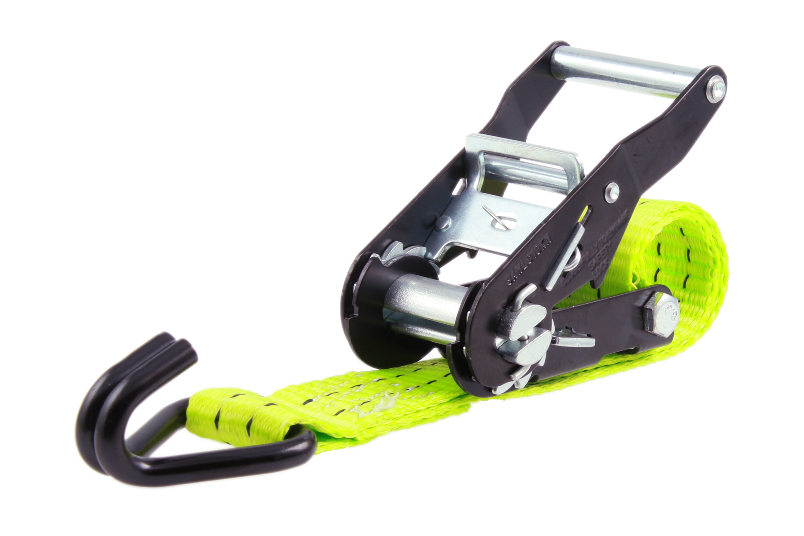 2er-Set, 4 m Zurrgurte, 35 mm, LC 1000 daN, STF 220 daN, zweiteilig, Neon-Grün