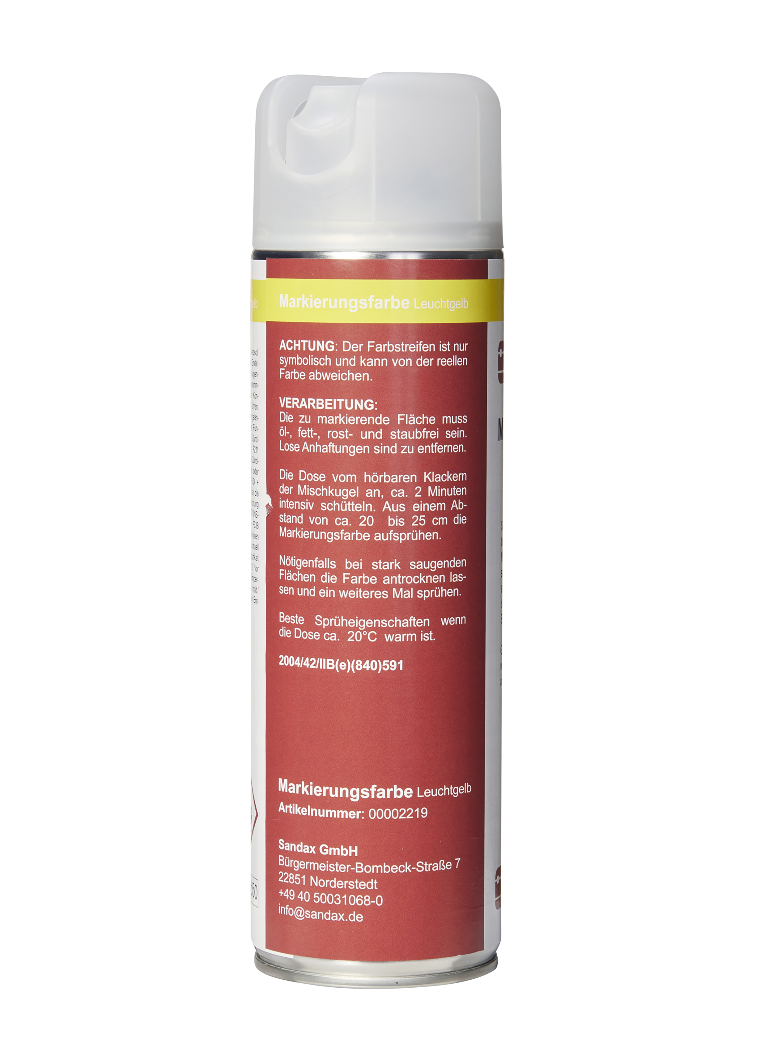 Signierspray, leuchtgelb